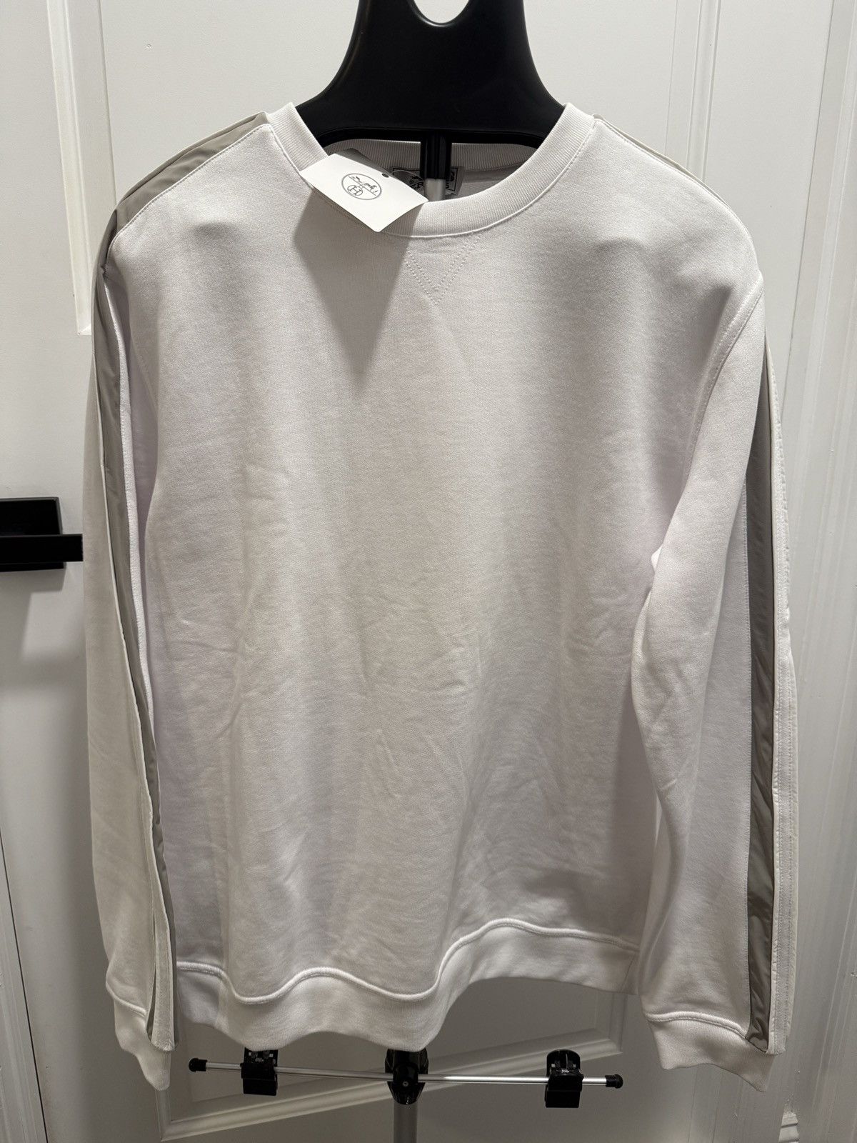 Hermes Hermes WHITE/GREY mens Run H crewneck sweatshirt Size US XL / EU 56 / 4 - 2 Thumbnail