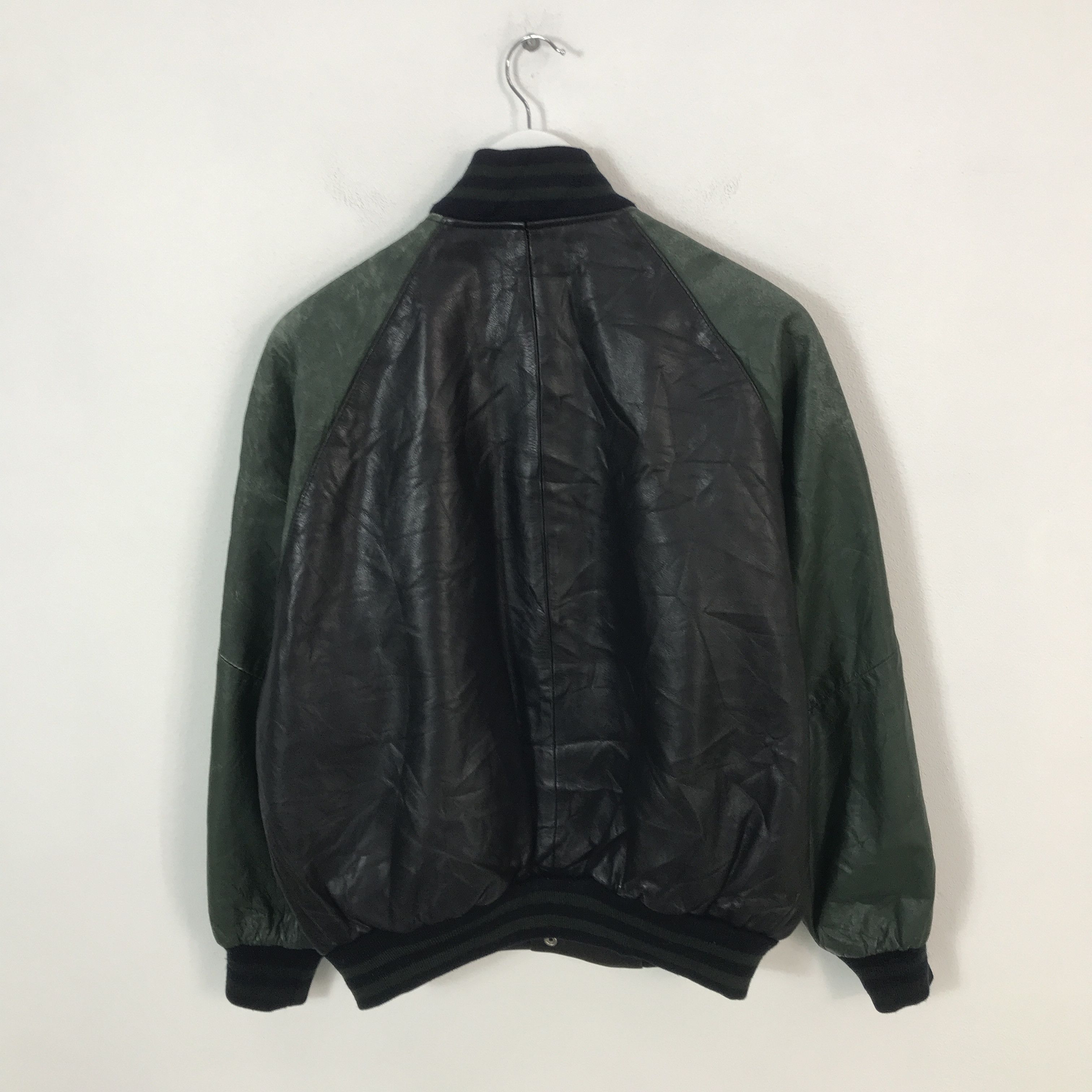 United Colors Of Benetton united Colors Of benetton Leather varsity jacket Size US L / EU 52-54 / 3 - 3 Thumbnail