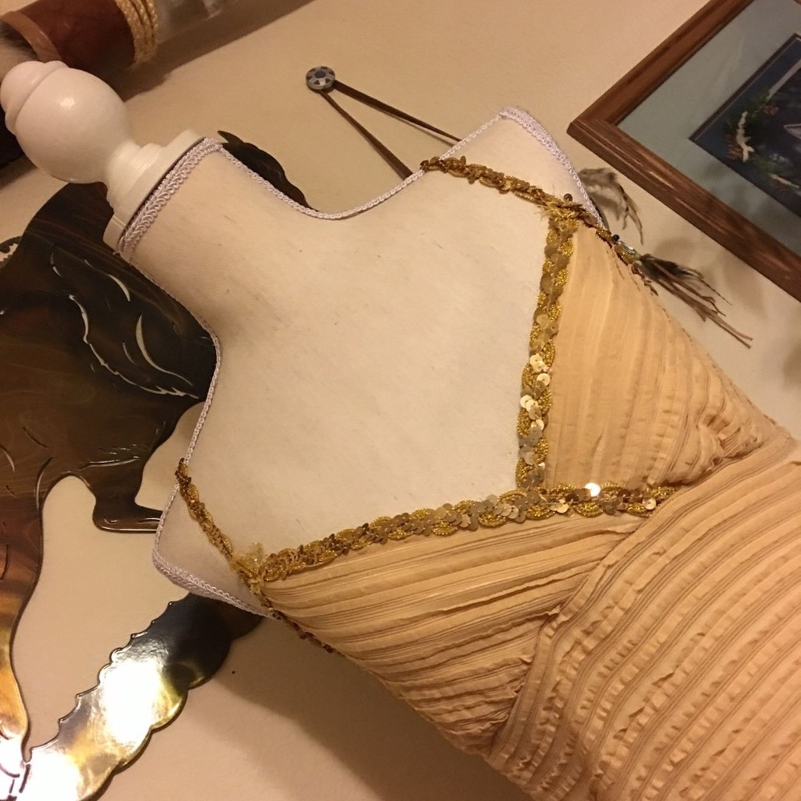 Other Lydee gold sequin textured camisole tank top M Size M / US 6-8 / IT 42-44 - 2 Thumbnail
