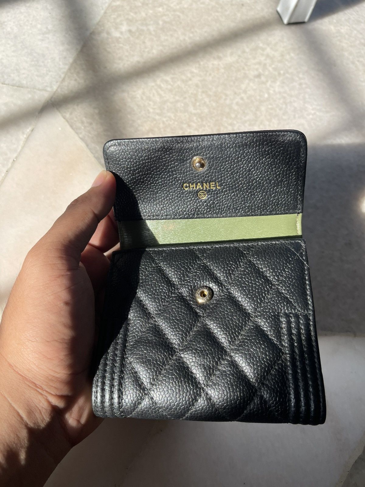Chanel Chanel Black Boy Wallet Size ONE SIZE - 4 Thumbnail