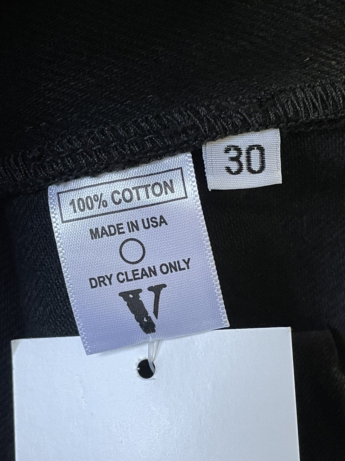 Vlone Vlone LVDV Silver Rhinestone Stacked Denim Jeans Black 30 Size US 30 / EU 46 - 5 Thumbnail