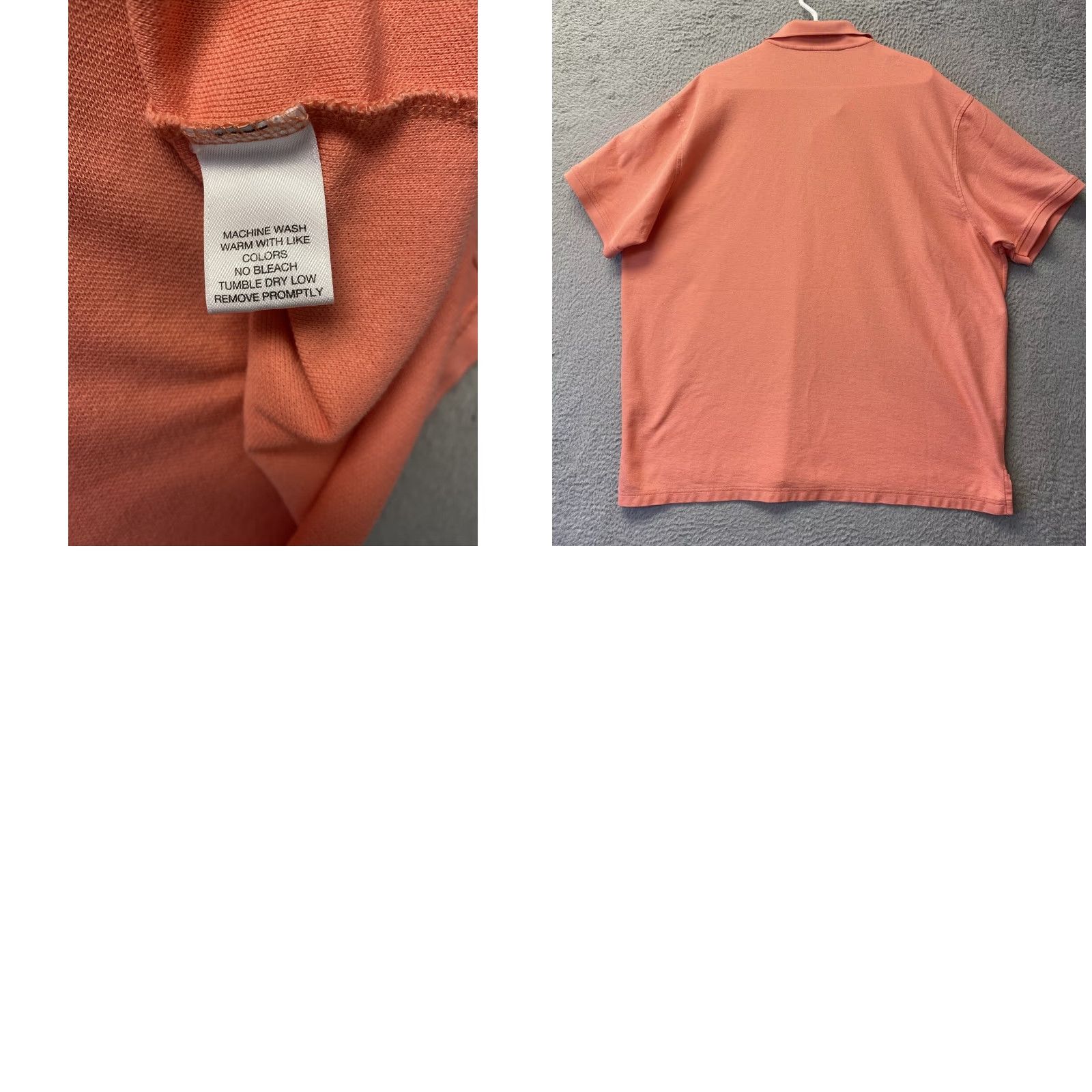 Vintage GOLD LABEL Polo Shirt Casual Men 2XL Short Sleeve Peach 100% Cotton Regular Collar Polo Shirt Mens Size US XXL / EU 58 / 5 - 8 Thumbnail