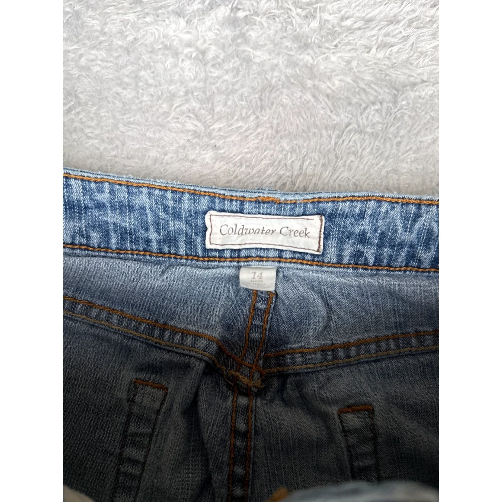 Coldwater Creek Coldwater Creek Jeans 14 Womens Blue Denim Straight High Rise Cotton 32x28 Size 36" / US 14 / IT 50 - 6 Thumbnail