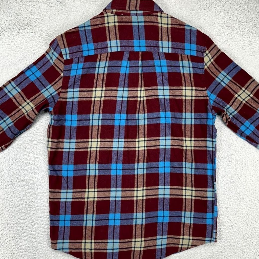 Vintage St. John's Bay Flannel Shirt Mens M Maroon Plaid Button-Down NEW Size US M / EU 48-50 / 2 - 3 Thumbnail