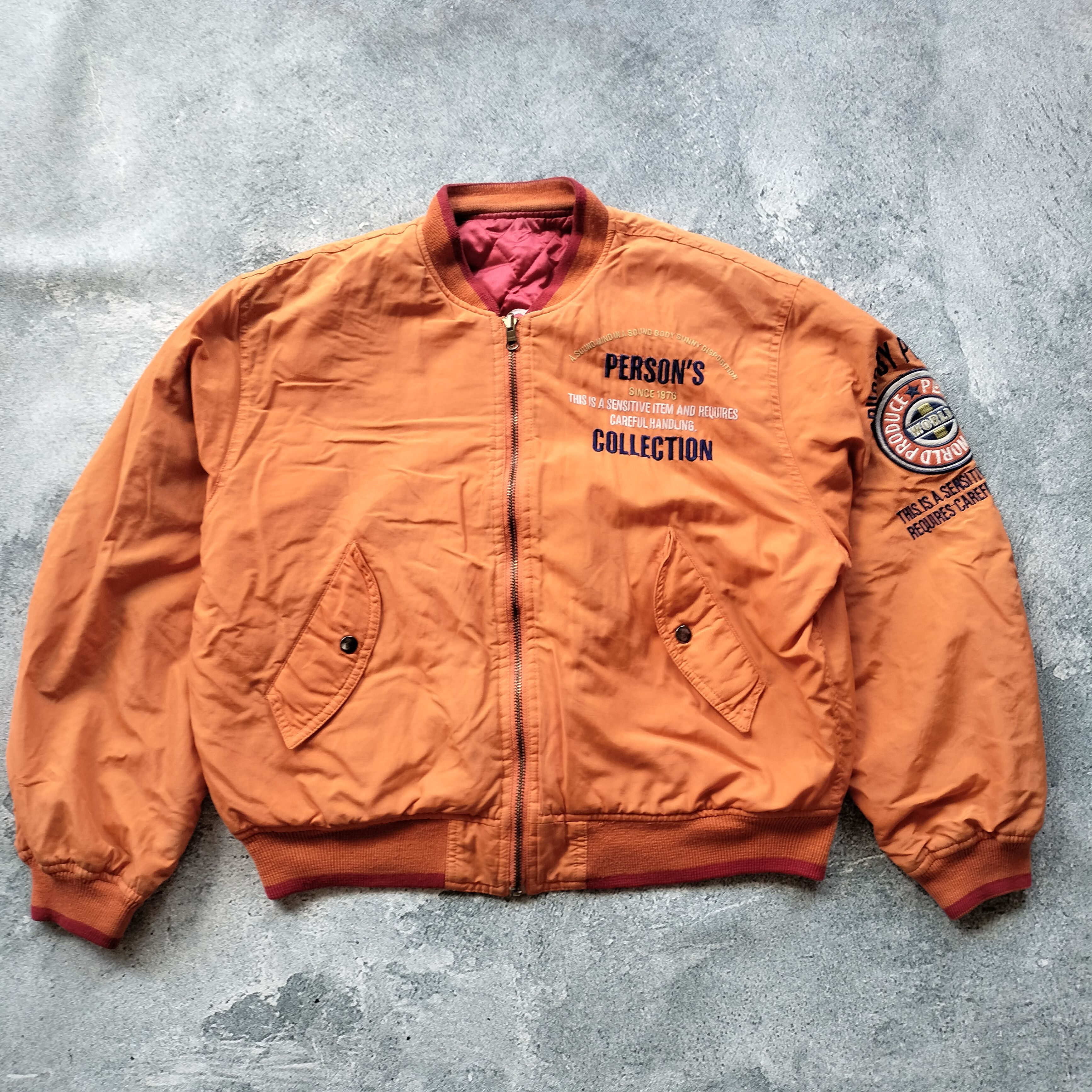 Japanese Brand × PERSON'S × Vintage Reversible vintage person's bomber quilted jacket Size US M / EU 48-50 / 2 - 2 Thumbnail