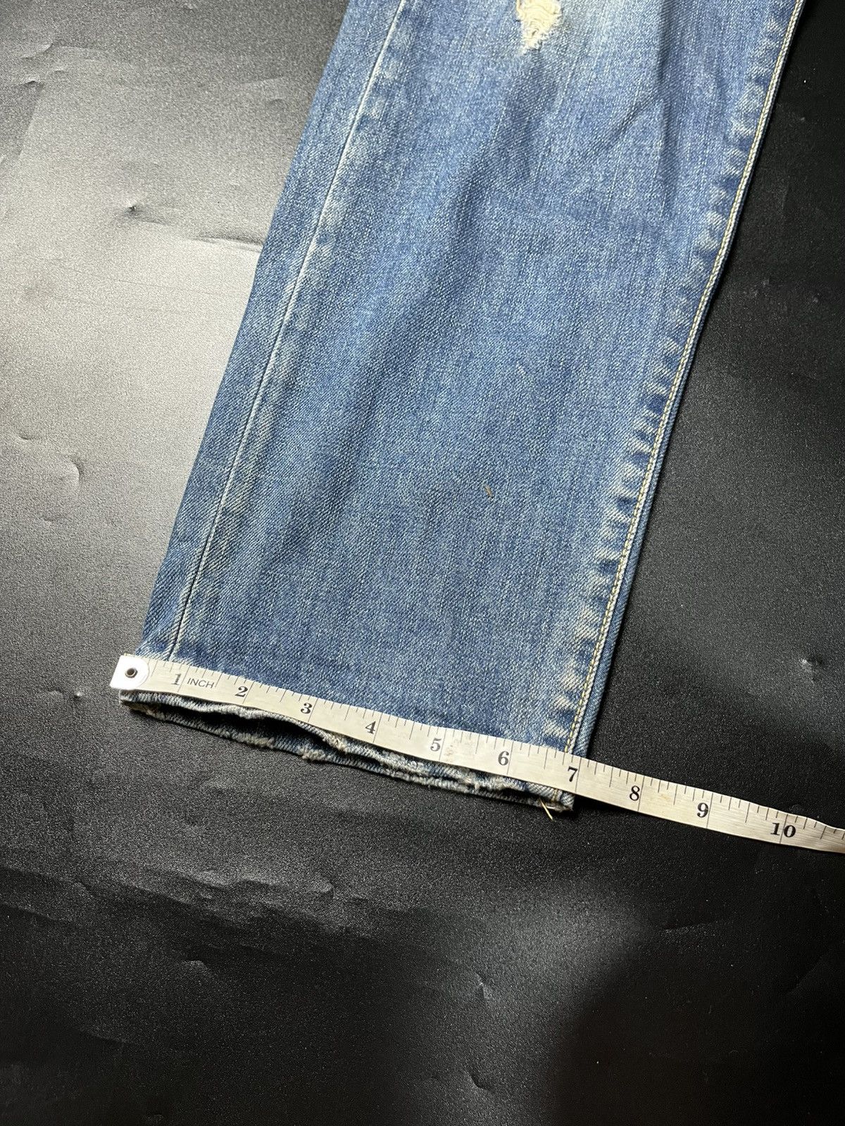 Hysteric Glamour × If Six Was Nine × Japanese Brand Farmer’s market selvage Distressed jeans Size US 31 - 14 Thumbnail