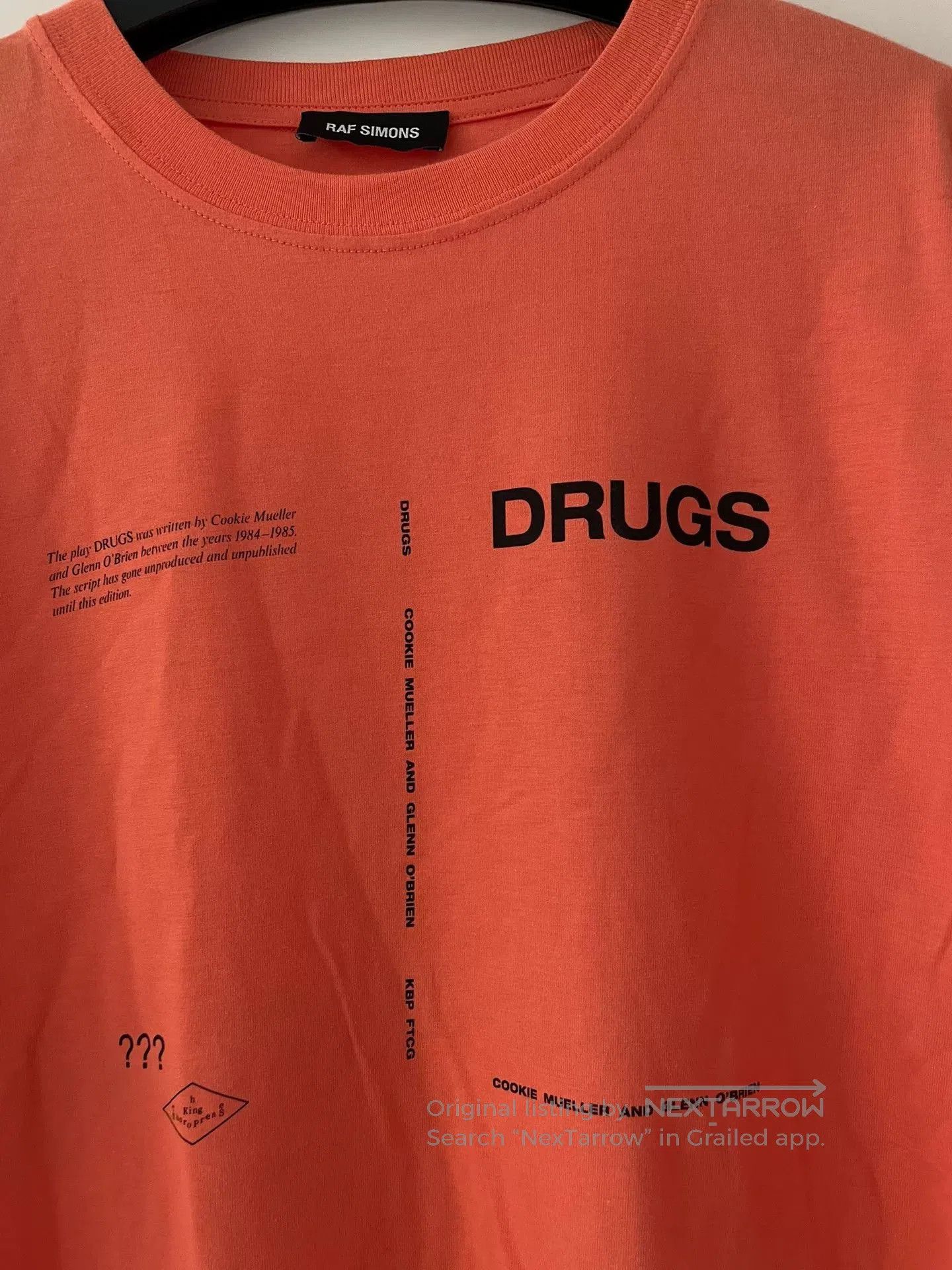 Raf Simons Raf Simons Orange Drugs T. Size US S / EU 44-46 / 1 - 3 Thumbnail