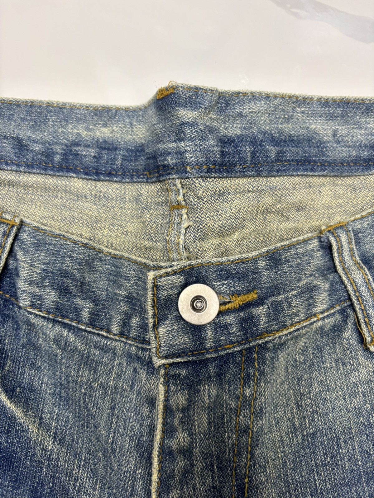 Isamu Katayama Backlash Vintage Japanese Baggy Loose Distressed Denim Jeans Size US 36 / EU 52 - 9 Thumbnail