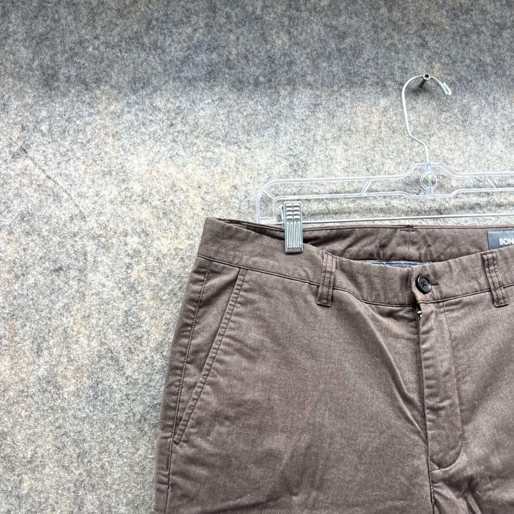Bonobos Bonobos Pants Men 32x32 Brown Chino Slim Fit Casual Flat Front Cotton Canvas Size US 32 / EU 48 - 3 Thumbnail