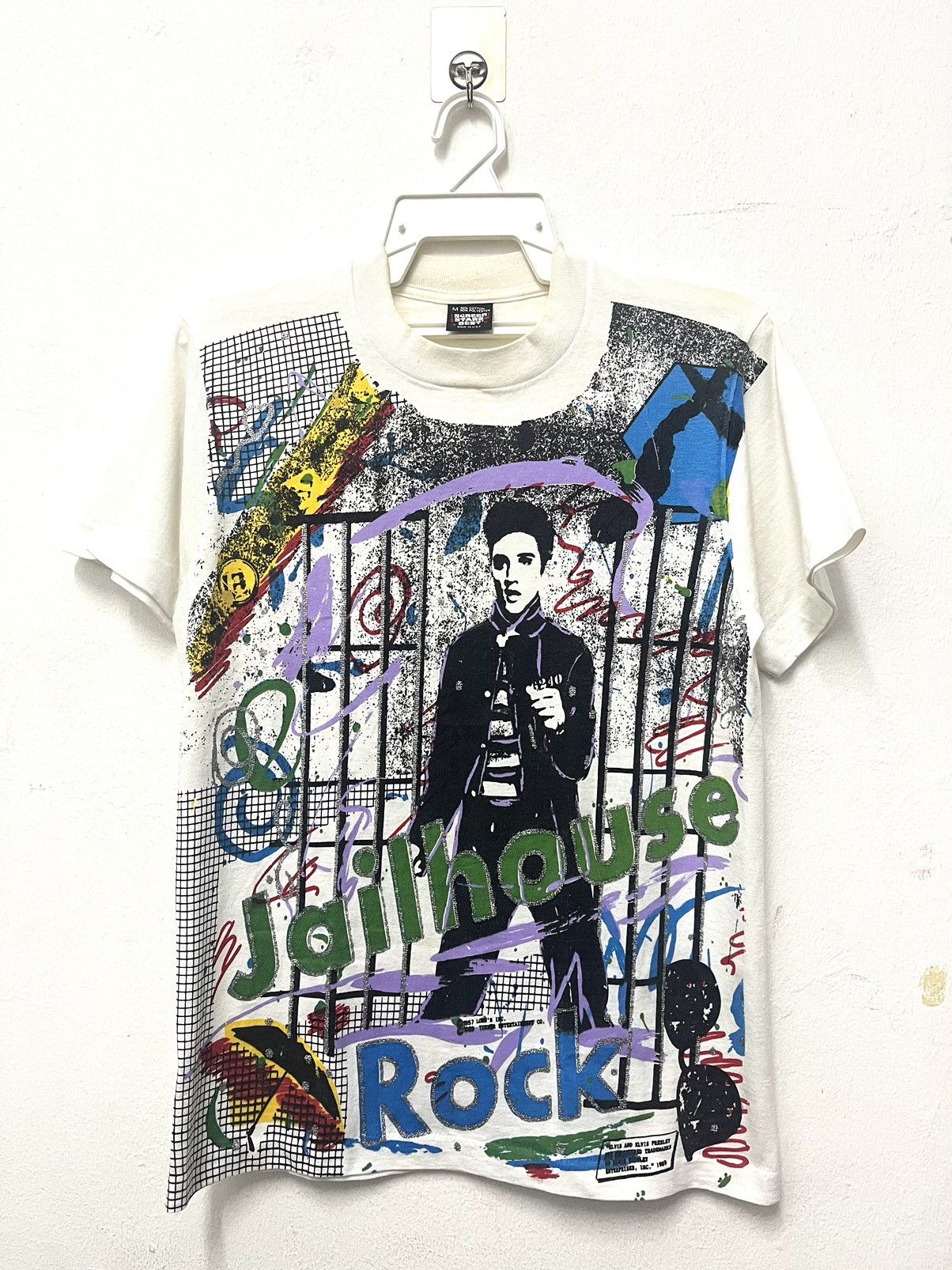 Band Tees × Vintage Vintage 80-90 Elvis Presley Fifth Column JailHouse RockNRoll Size US M / EU 48-50 / 2 - 1 Thumbnail