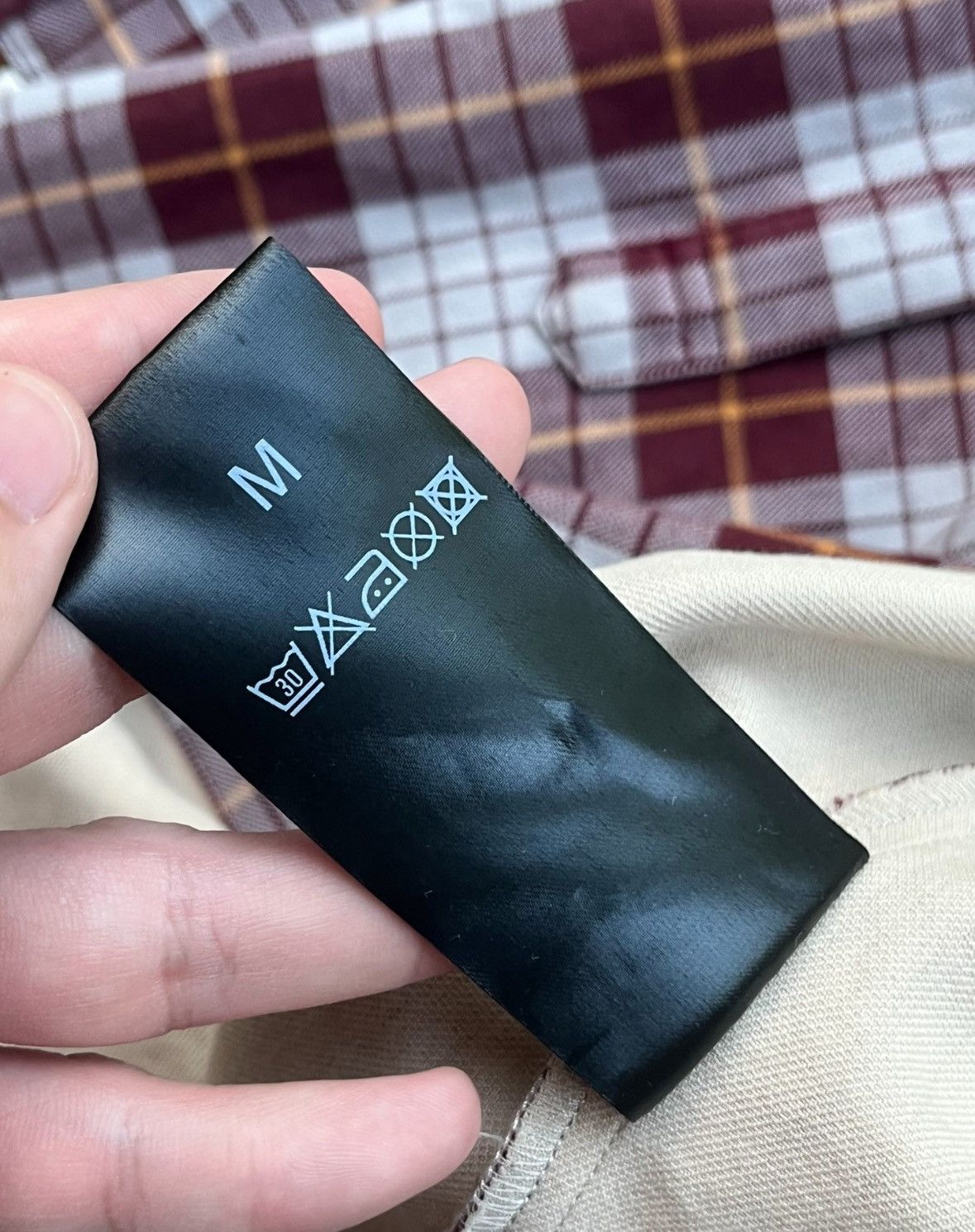 Raf Simons Raf Simons 18ss plaid label shirt 2412-Nextarrow Size US M / EU 48-50 / 2 - 6 Thumbnail