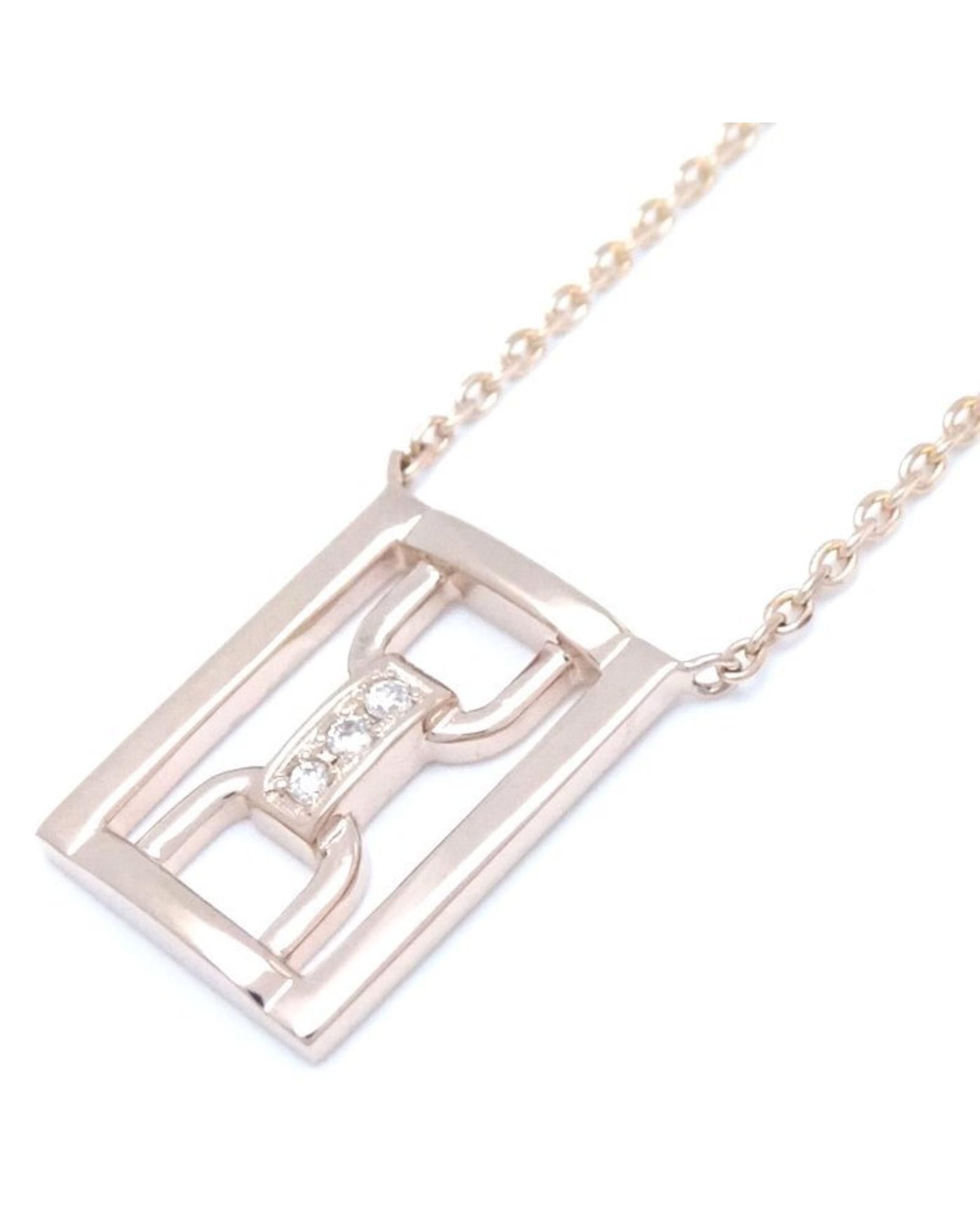 image of Celine 18K Rose Gold Diamond Necklace in Pink, Women's