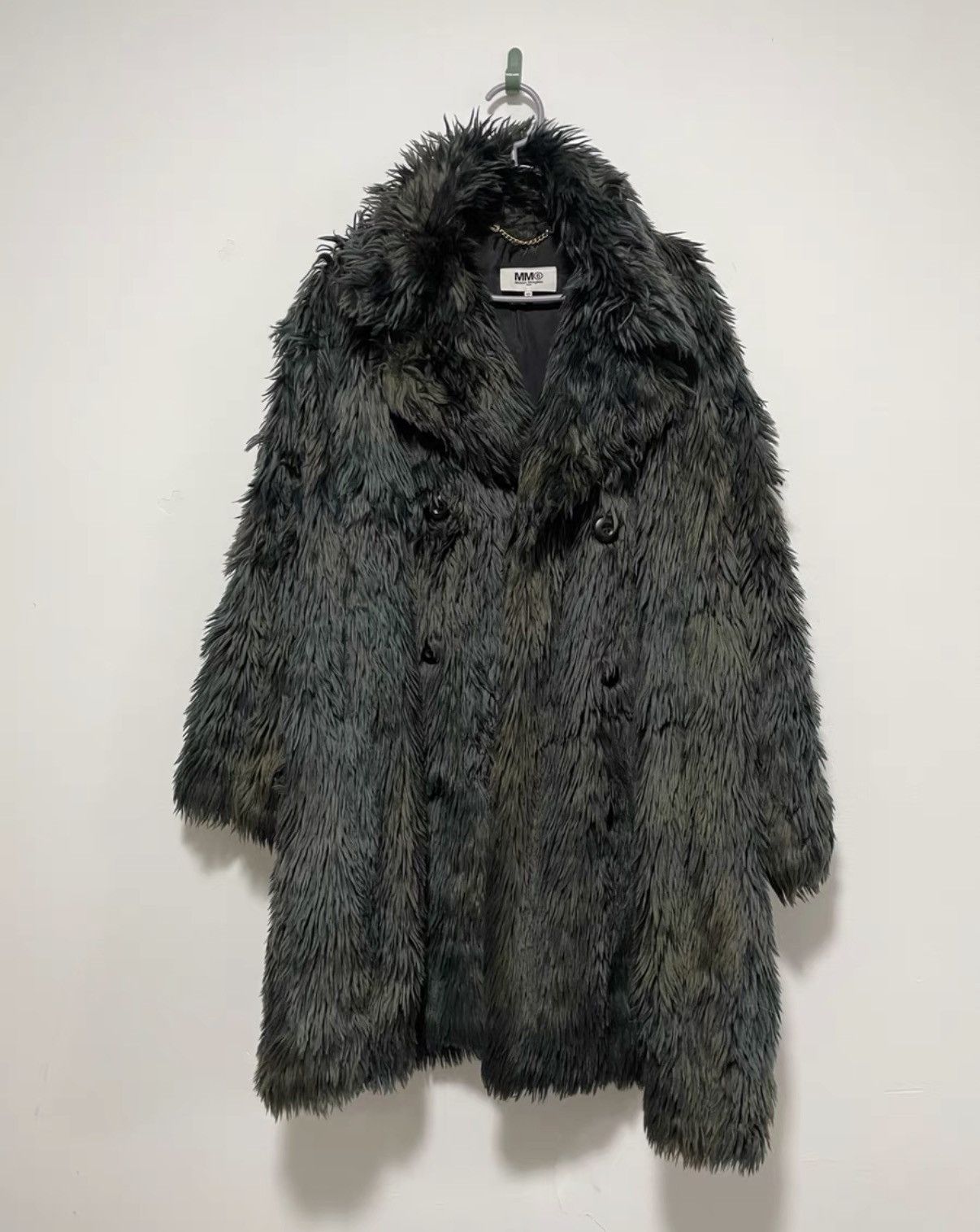 Maison Margiela MM6 Maison Margiela Green Faux Fur Jacket Size XS / US 0-2 / IT 36-38 - 1 Thumbnail