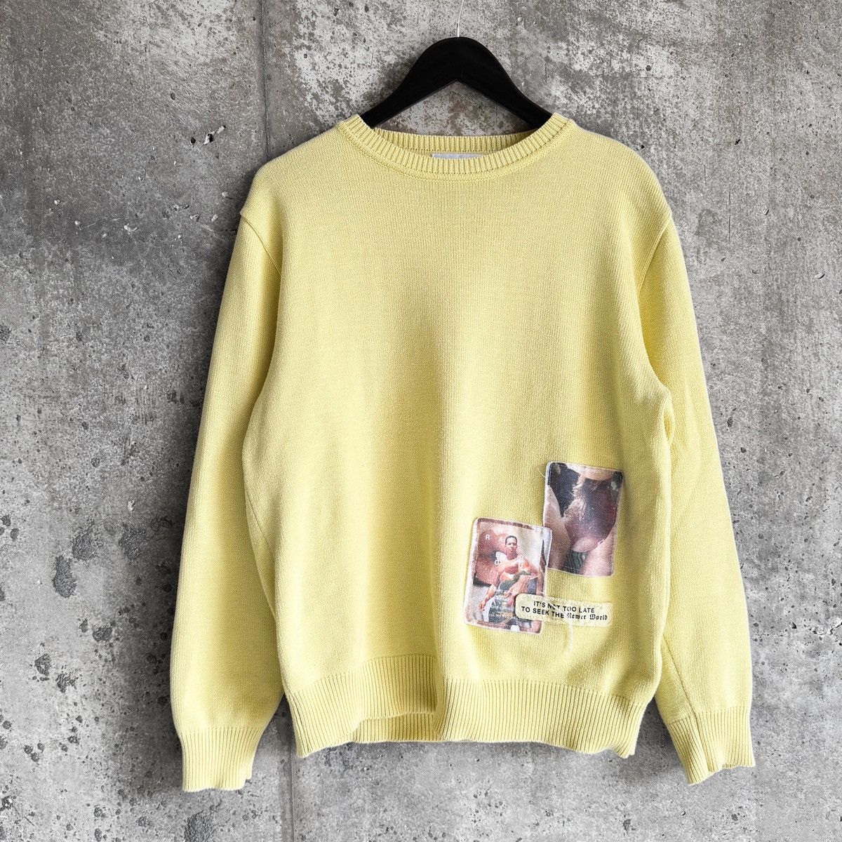 Misbhv MISBHV ‘New Beginnings’ Patchwork Knit Sweater Size US M / EU 48-50 / 2 - 2 Thumbnail