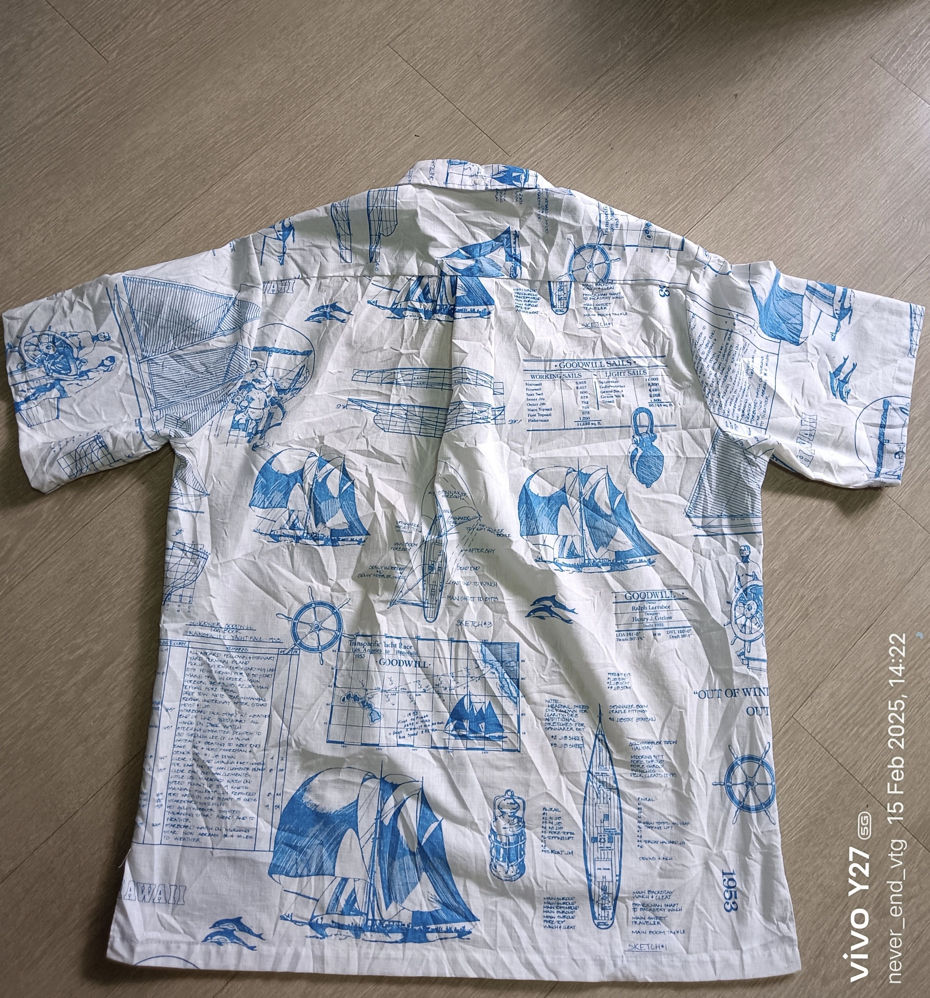 Designer VINTAGE KAHALA TRANSPACIFIC YACTH Size US L / EU 52-54 / 3 - 2 Thumbnail