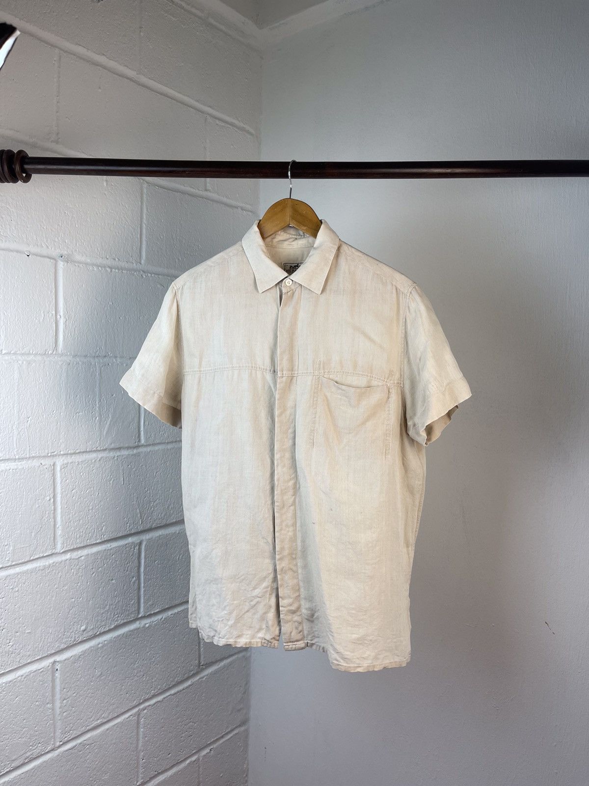 トップス HERMES by Martin Margiela Linen shirts Hermes × Maison Margiela Hermes Martin Margiela Era Linen Shirt