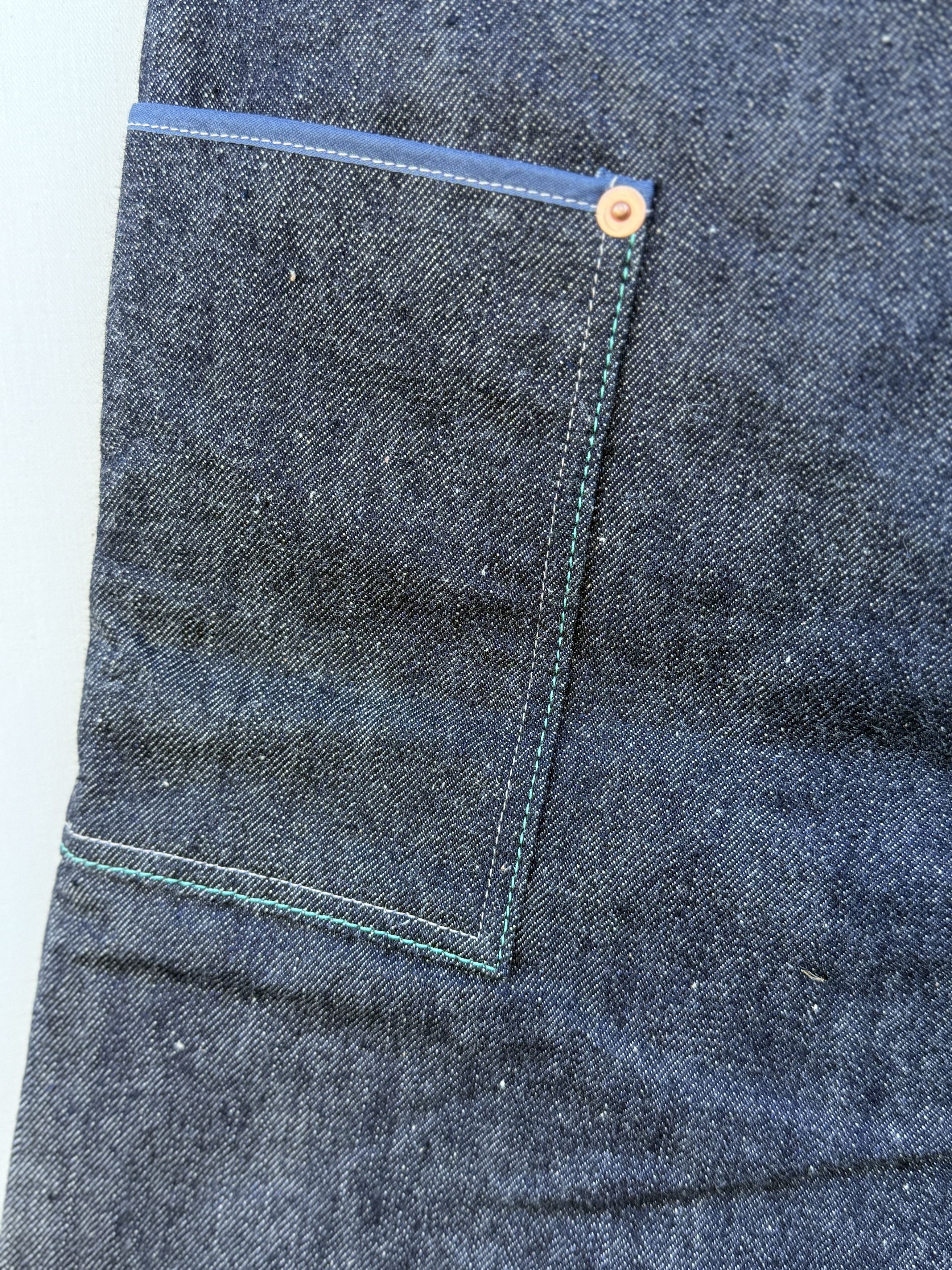 Other Vimeux Teal Japanese Selvedge Double Front Jeans Size 34 Size US 34 / EU 50 - 9 Thumbnail