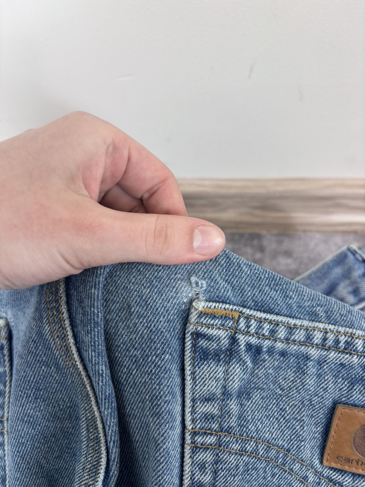 Carhartt Carhartt Men’s Denim Jeans B171 DST Relaxed Fit Distressed Size US 36 / EU 52 - 9 Thumbnail