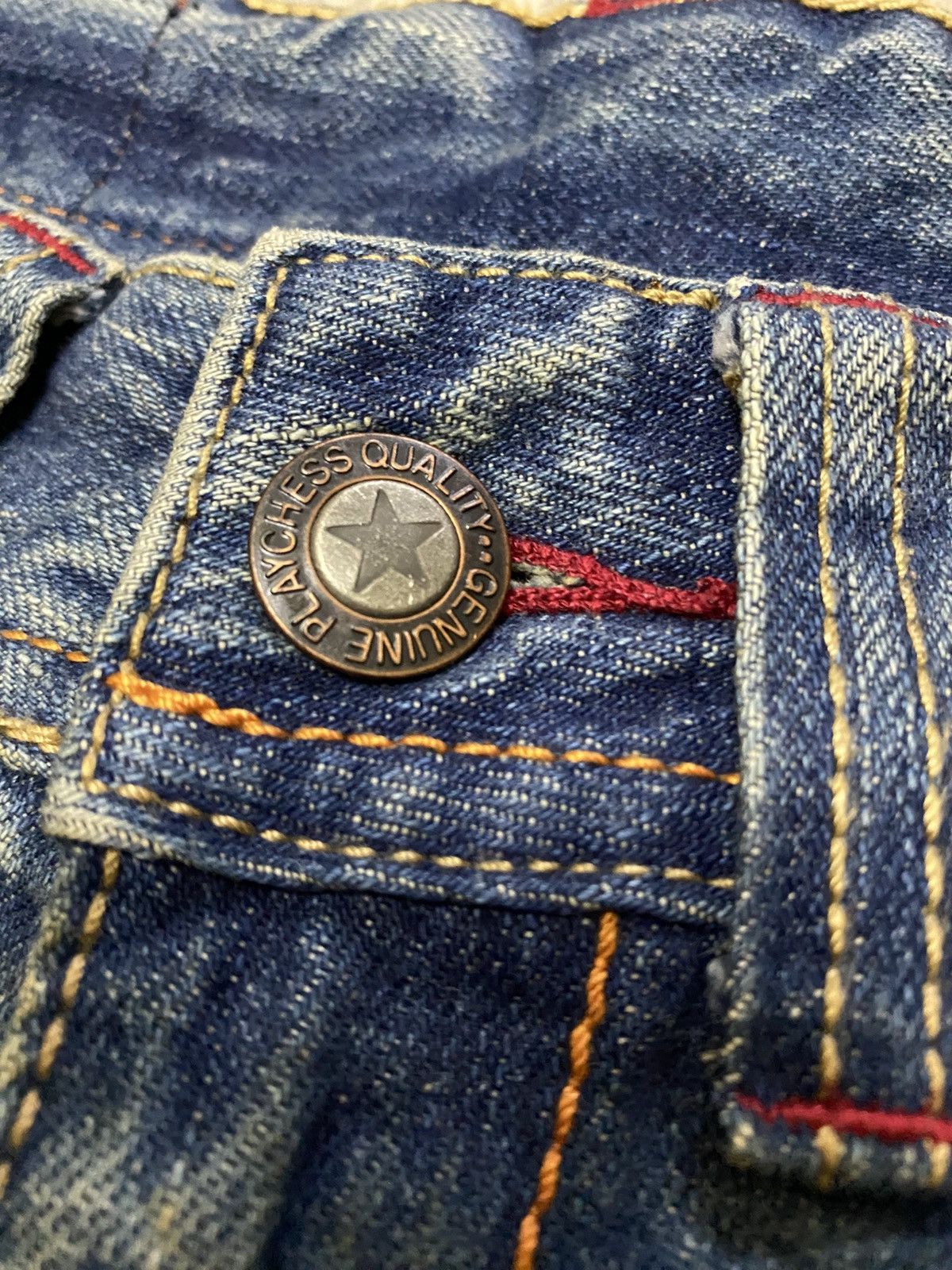 Japanese Brand True Religion Design Flared Bell Bottom Distressed Jean Size US 29 - 9 Thumbnail