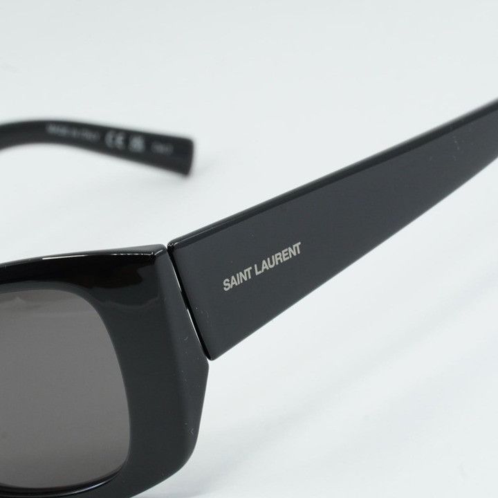 Saint Laurent SL593 001 Cat Eye Sunglasses - Black Saint Laurent SL593 001 Sunglasses Black Cat Eye Frame main image 4