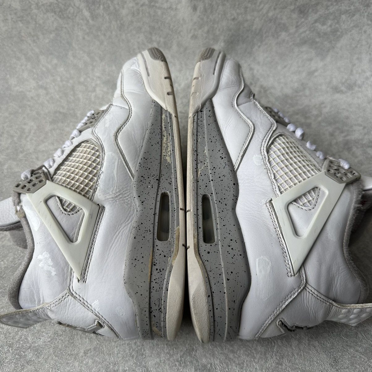 Jordan Brand Nike Air Jordan 4 White Oreo Og Tech Grey Sneakers Size US 7.5 / EU 40-41 - 8 Thumbnail
