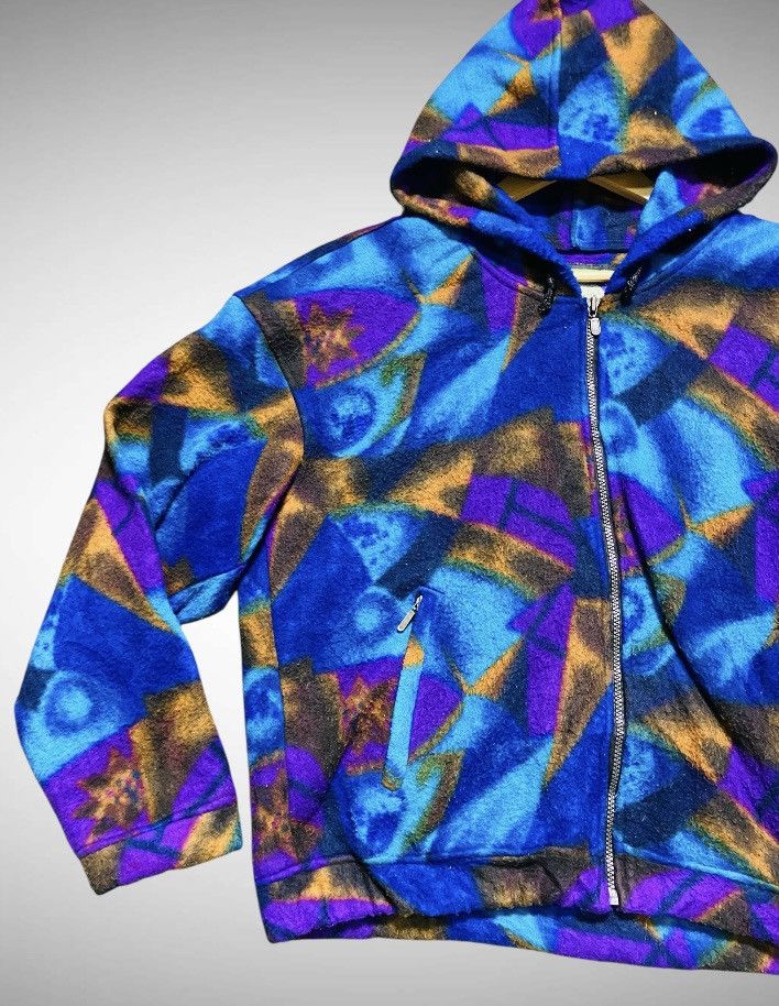 Patagonia Vintage Poles Action Field Zipper Hoodie Fleece Size US L / EU 52-54 / 3 - 4 Thumbnail
