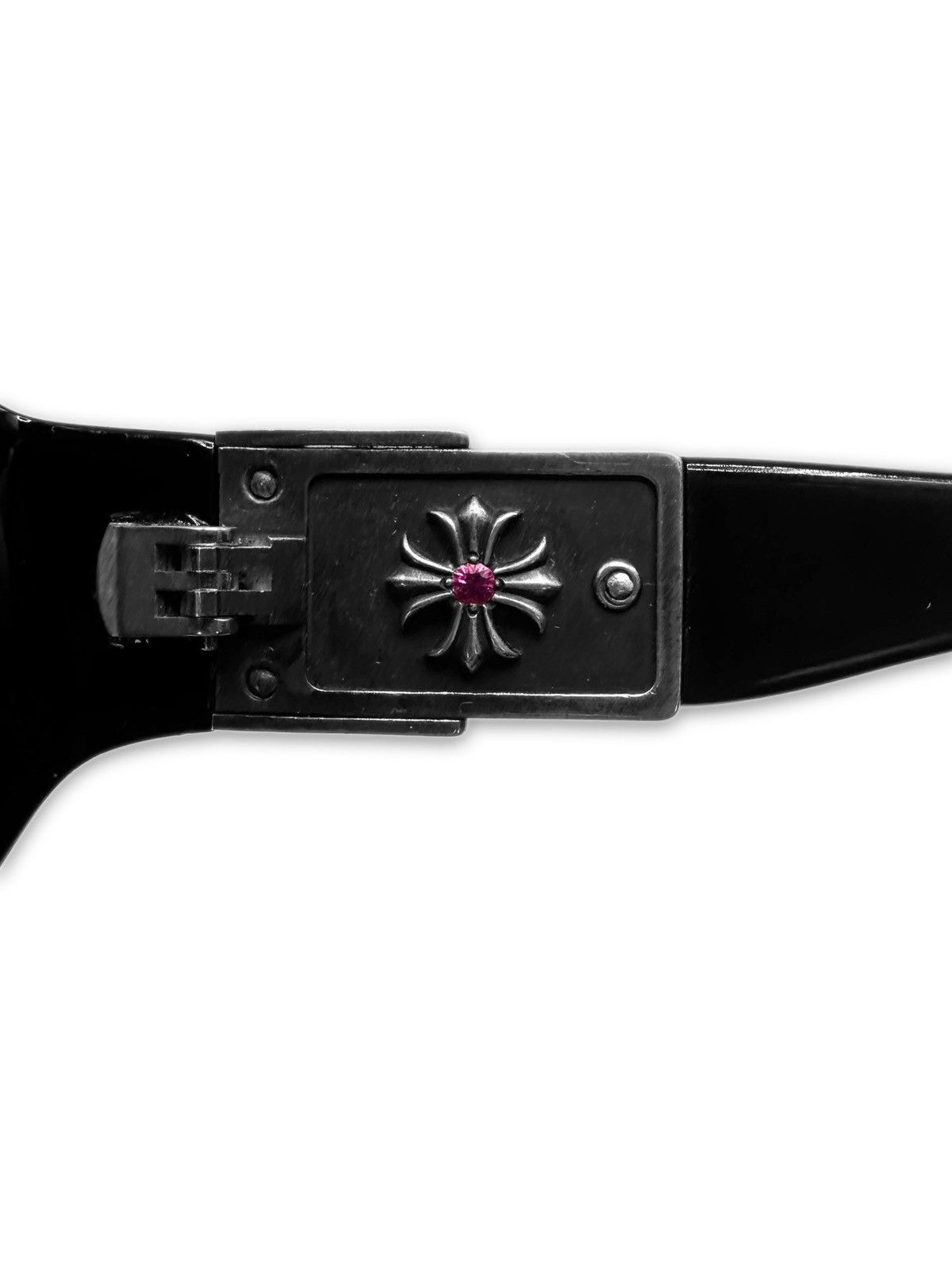 Chrome Hearts Chrome Hearts 78 Diamond Factory 1/1 2 Ruby Hung Sunglasses Size ONE SIZE - 4 Thumbnail