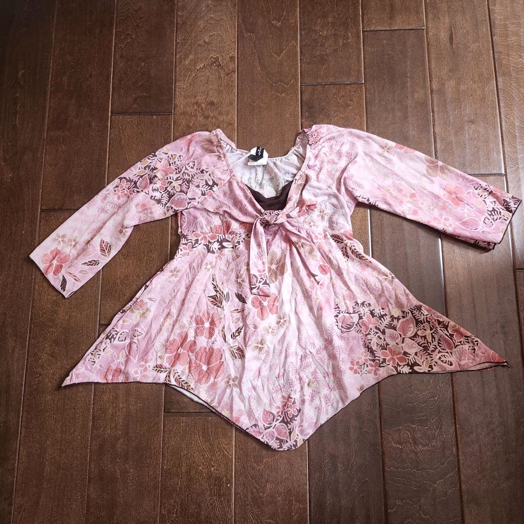 Vintage 2. Keep exact spelling and capitalization Lily Bleu Junior Pink Floral Dress - Size M-10/12 Size M / US 6-8 / IT 42-44 - 2 Thumbnail