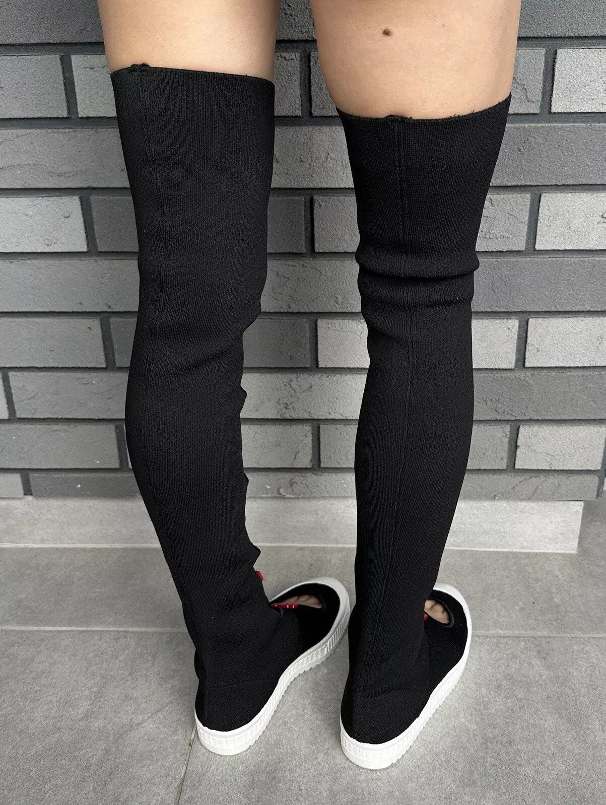 GCDS GCDS Hight Knee Socks Sneakers Leather Shoes Heart Size US 7 / IT 37 - 7 Thumbnail