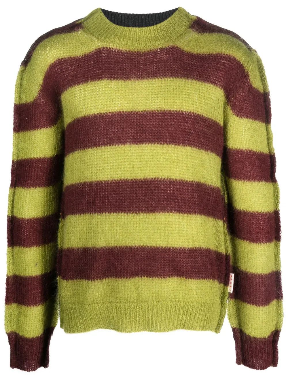Marni o1w1db10125 Striped Mohair-Blend Jumper in Multicolor Size US S / EU 44-46 / 1 - 1 Thumbnail