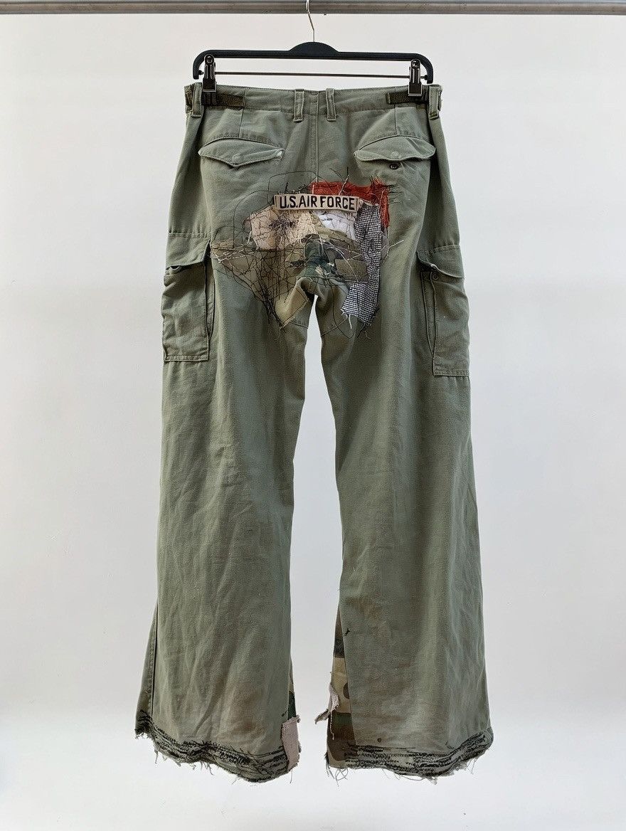 Vintage Vintage 90s Military Repaired Pants Distressed Grunge Size US 32 / EU 48 - 2 Thumbnail