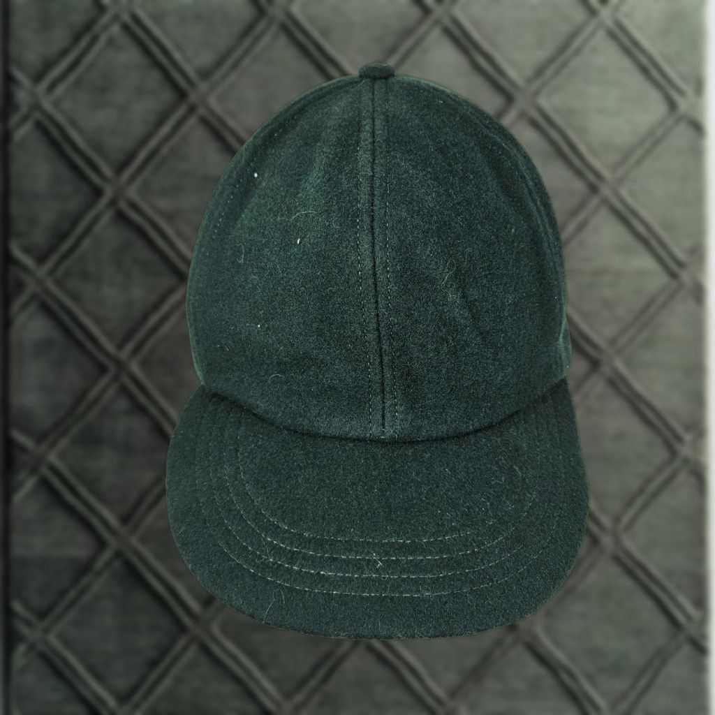 Vintage VINTAGE Green Wool Trapper Hat Mens Wool Trapper Hat M Green Hunting Winter Ear Flap Made in USA 80s Size ONE SIZE - 1 Thumbnail