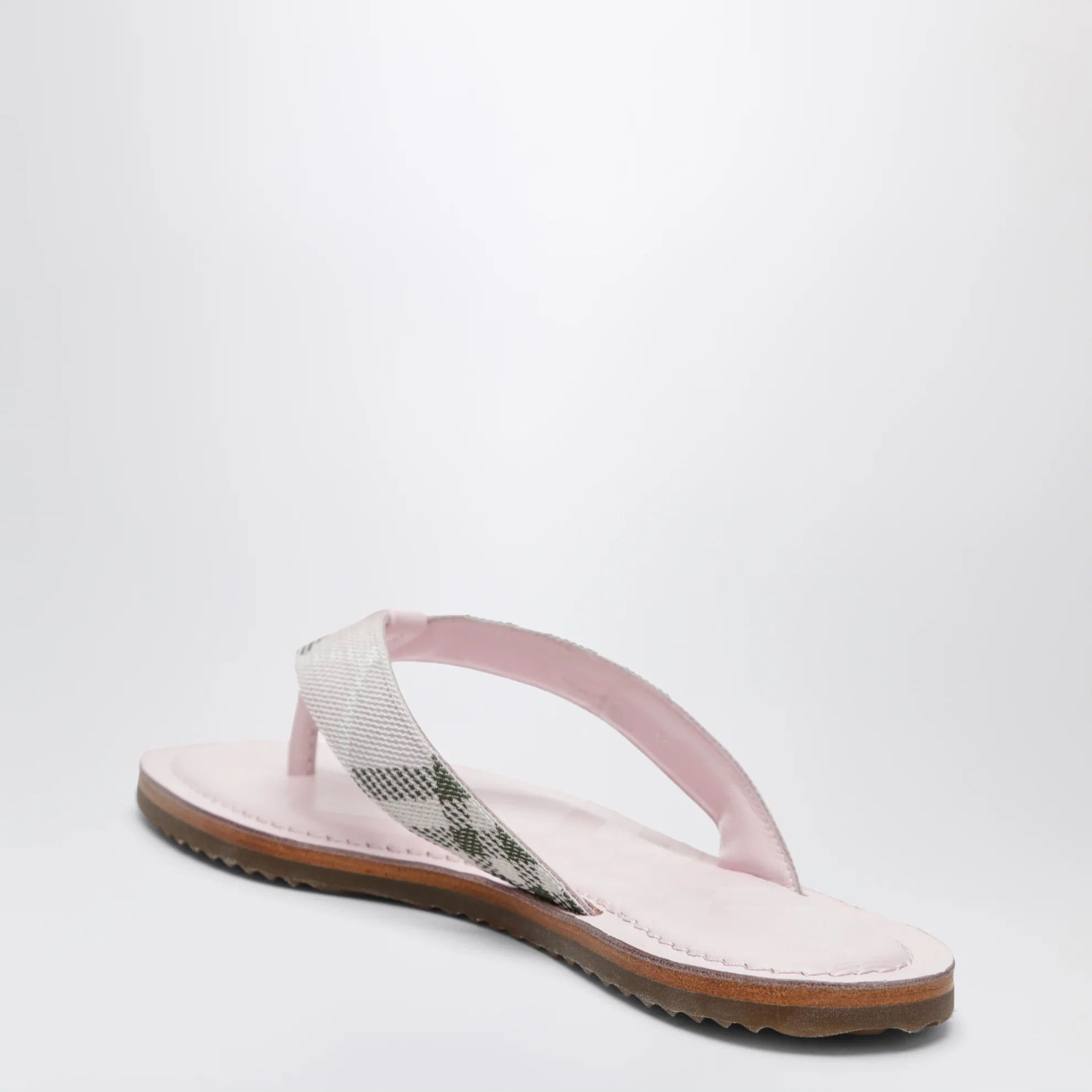 Burberry o1d2blof0426 Sandals With Check Pattern Slipper in Pink Size US 9 / IT 39 - 4 Thumbnail
