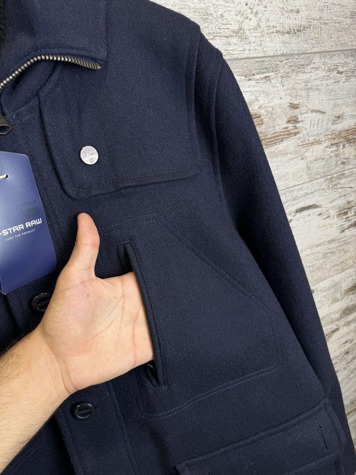 G-Star BNWT! Mens G Star Raw LAMOND DUFFLE WOOL COAT jacket Size US XXL / EU 58 / 5 - 5 Thumbnail