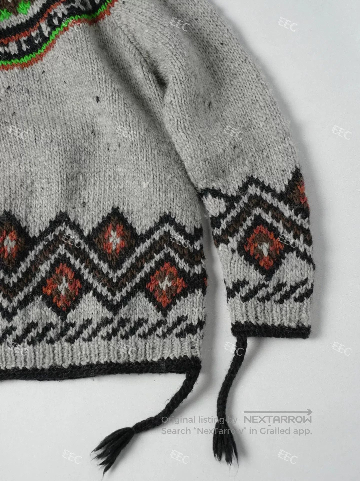 Junya Watanabe Junya Watanabe Gray Pattern Sweater Jacket. Size M / US 6-8 / IT 42-44 - 9 Thumbnail