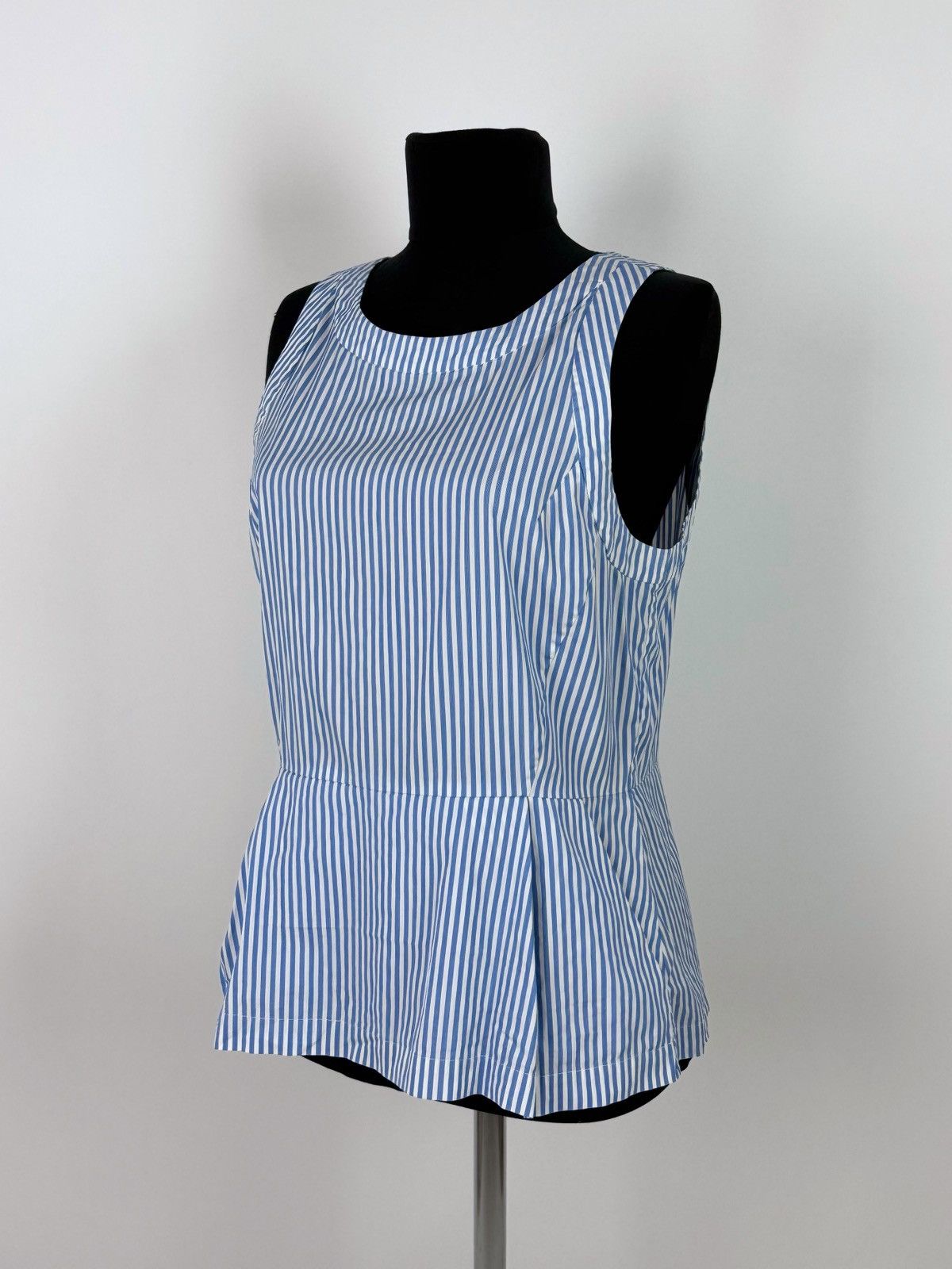 Theory Theory Striped Cotton Blend Sleeveless Blouse Size M / US 6-8 / IT 42-44 - 1 Thumbnail