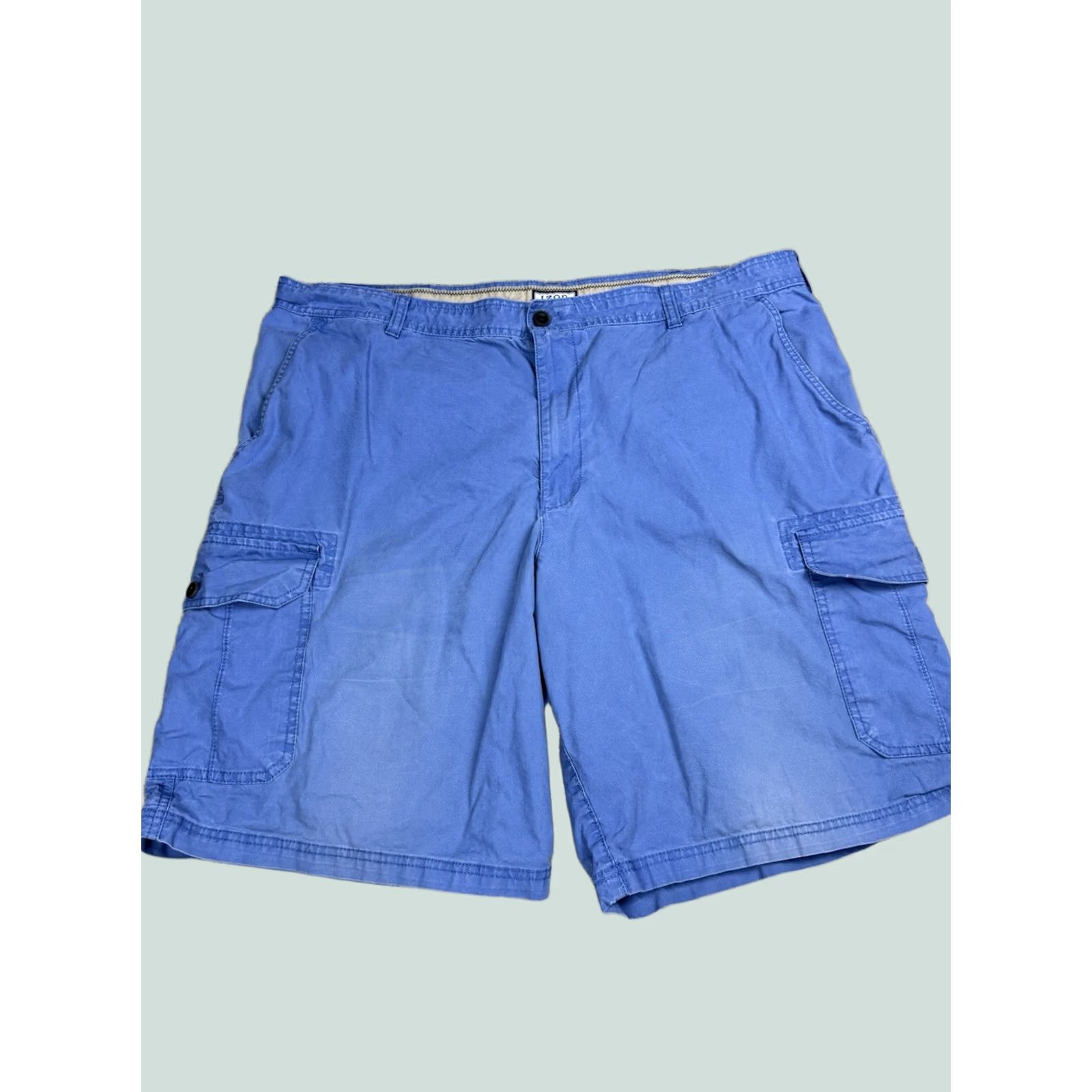 Izod IZOD Men Cargo Shorts Blue Size 42 10” Inseam 920 Size US 42 / EU 58 - 1 Thumbnail