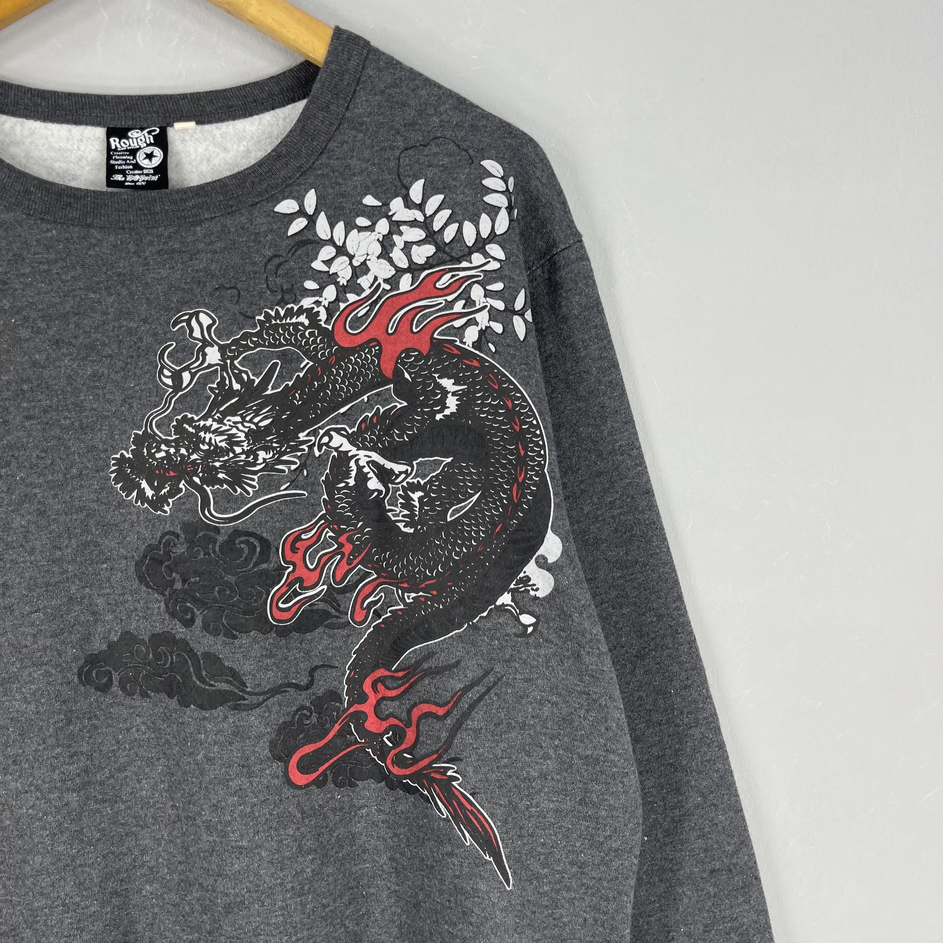 Japanese Brand Vintage Japanese SUKAJAN Dragon Tora Evil Printed Sweatshirt Size US L / EU 52-54 / 3 - 5 Thumbnail