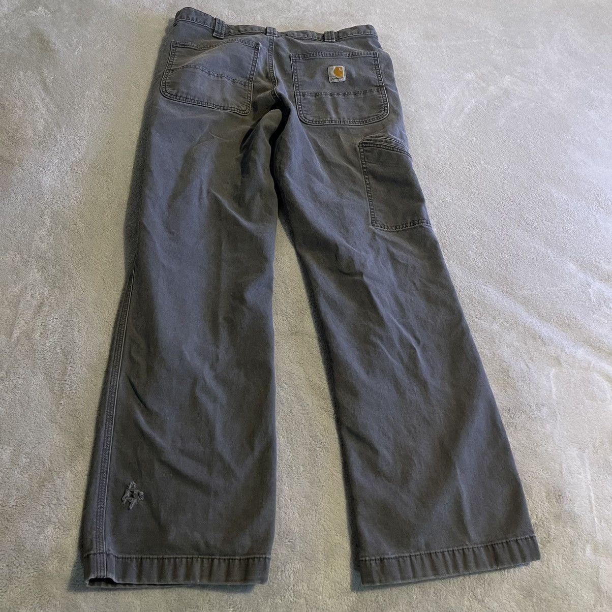 Carhartt Vintage Y2K Carhartt Pants Rugged Flex Work Gray Mens 32x32 Size US 31 - 2 Thumbnail