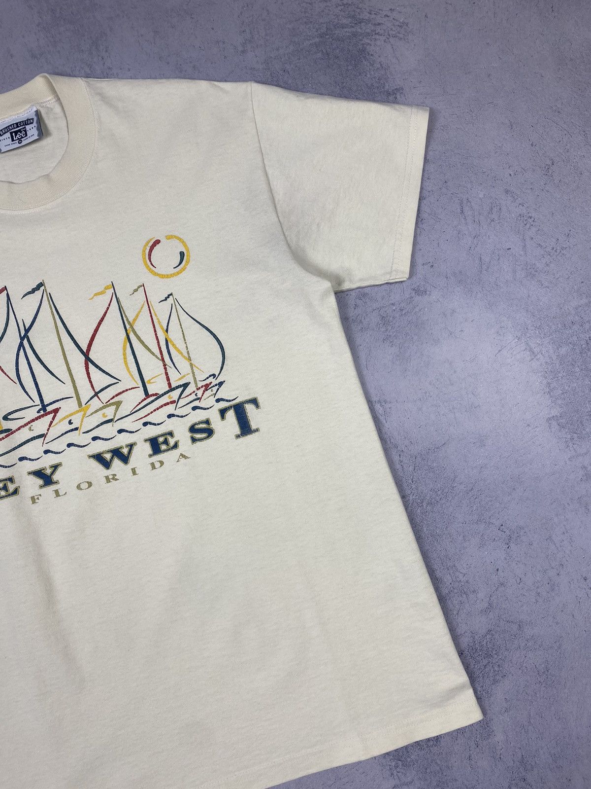 Lee × Vintage Vintage Lee Key West Florida Madi In USA Tee 80s rare Size US M / EU 48-50 / 2 - 4 Thumbnail