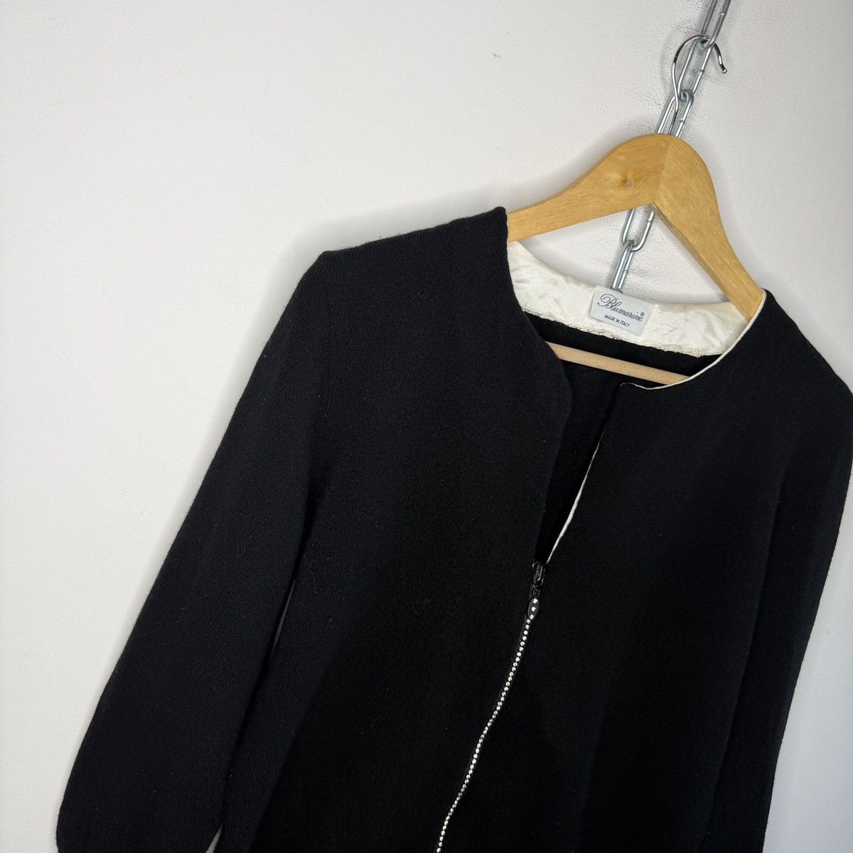 Blumarine Blumarine Wool Vintage Cardigan Sweater Black Avant Garde Size M / US 6-8 / IT 42-44 - 3 Thumbnail