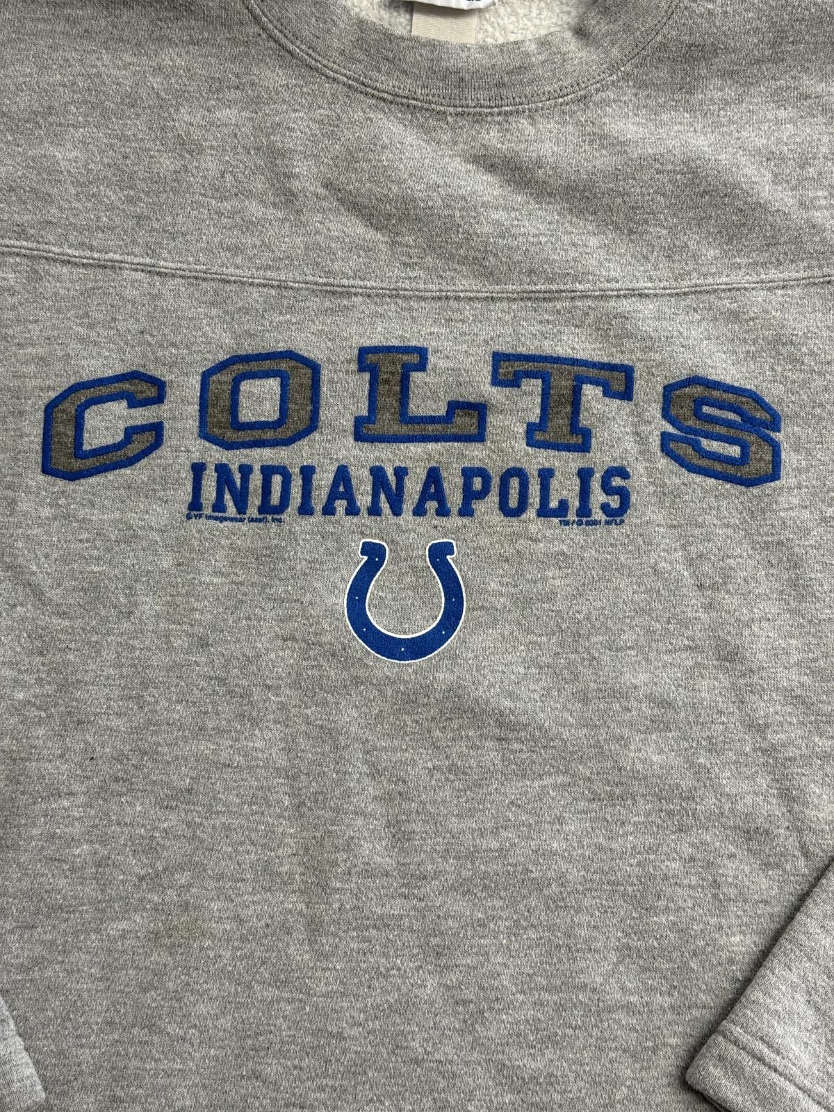 Designer Vintage NFL Indianapolis Colts Crewneck 2001 Horse Shoe - L Size US L / EU 52-54 / 3 - 3 Thumbnail