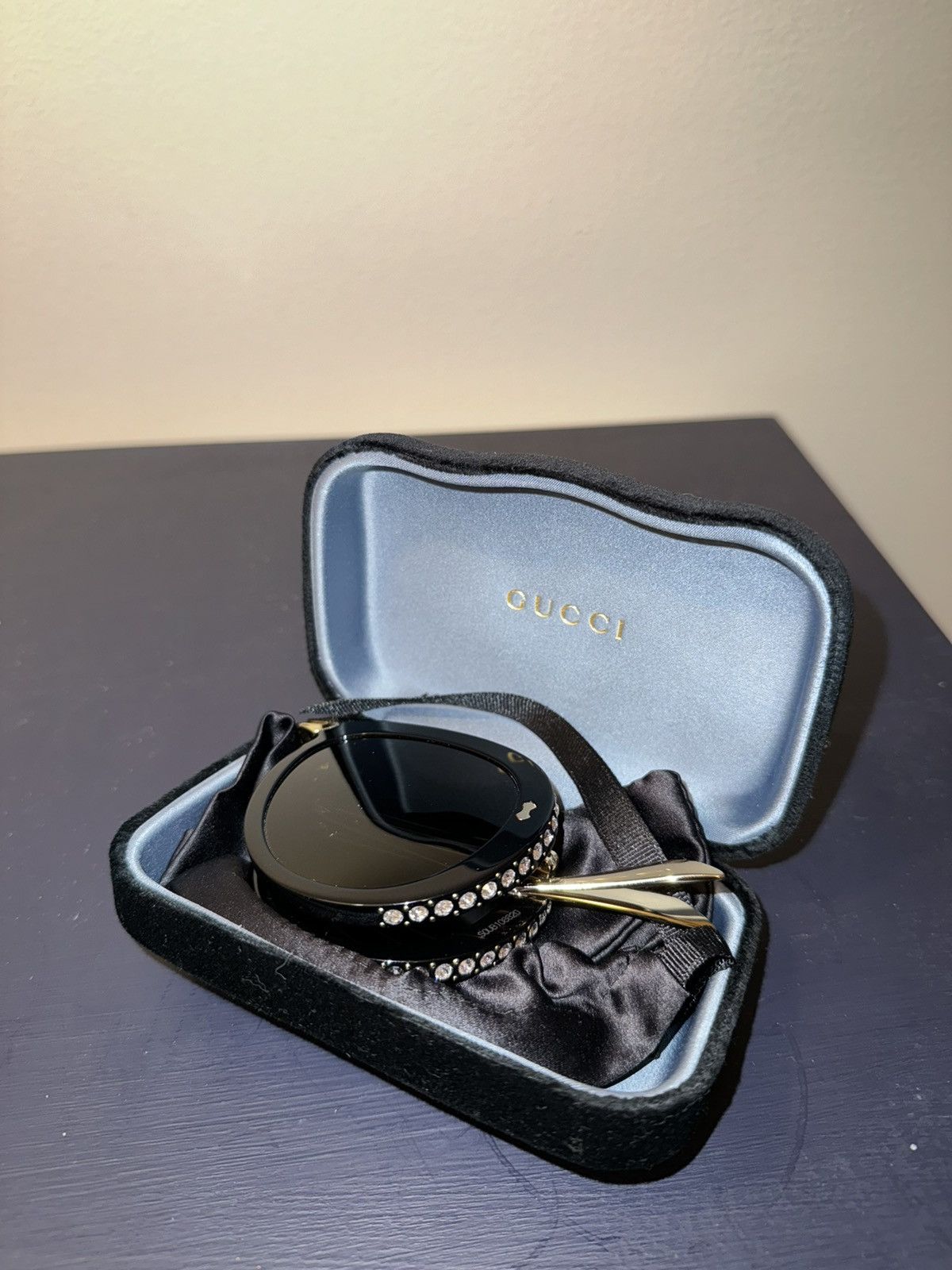 Gucci Gucci Crystal Aviators Size ONE SIZE - 2 Thumbnail