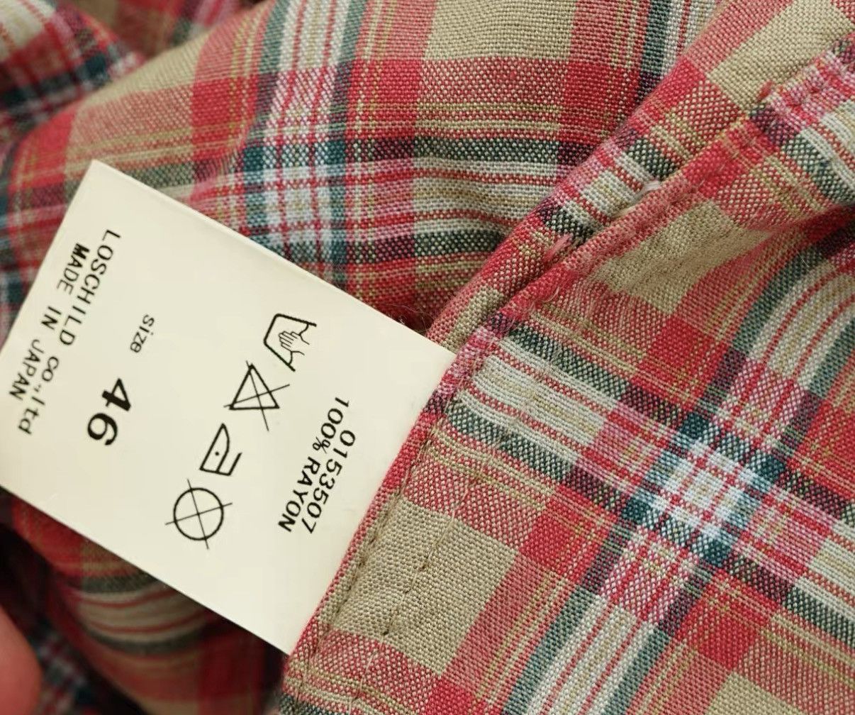 FACTOTUM Factotum Distressed Plaid Hammered Button Bell Sleeve Shirt Size US S / EU 44-46 / 1 - 8 Thumbnail