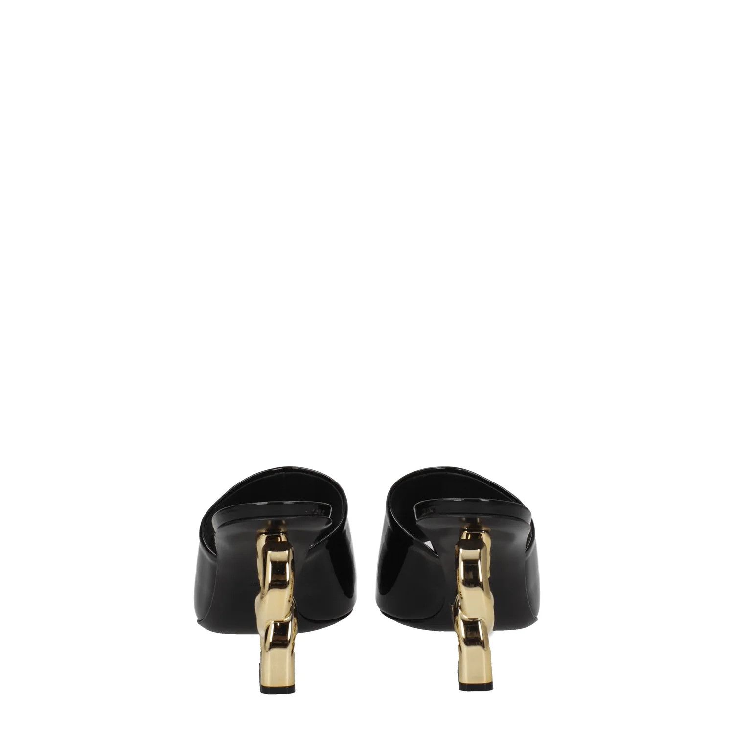 Dolce & Gabbana ob1o1e1124 Patent Leather Sandals in Black Size US 5.5 / IT 35.5 - 5 Thumbnail