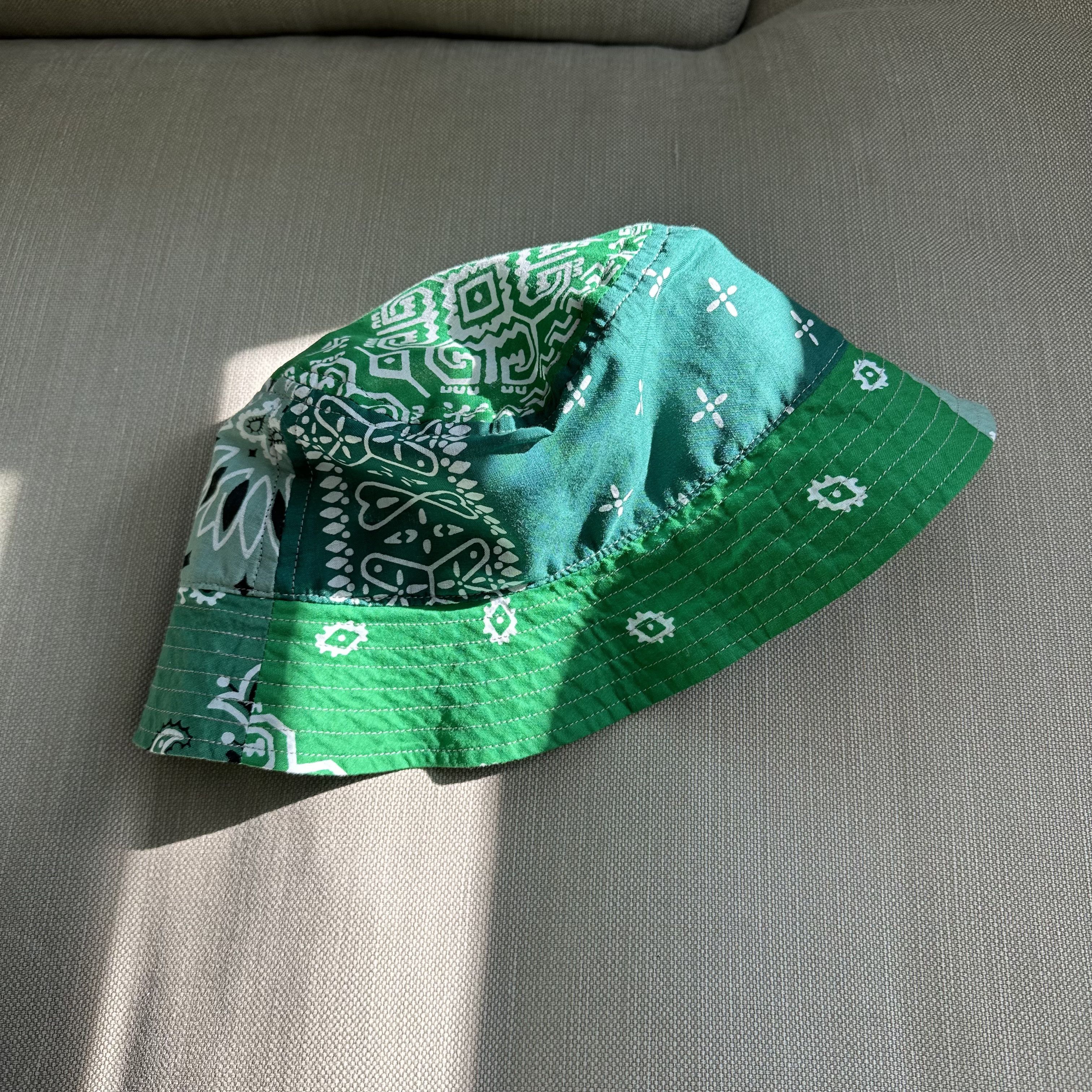 Kapital Kapital Bandana Patchwork Green Bucket Hat (short brim) Size ONE SIZE - 5 Thumbnail