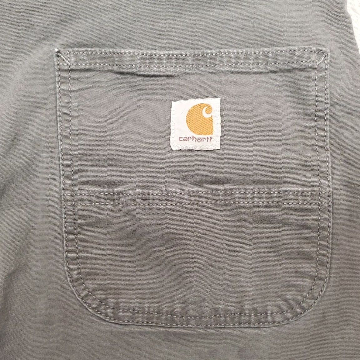 Carhartt Carhartt Shorts Men 42 Gray Canvas Cargo Relaxed Fit Flat Front Utility Workwear Size US 42 / EU 58 - 6 Thumbnail