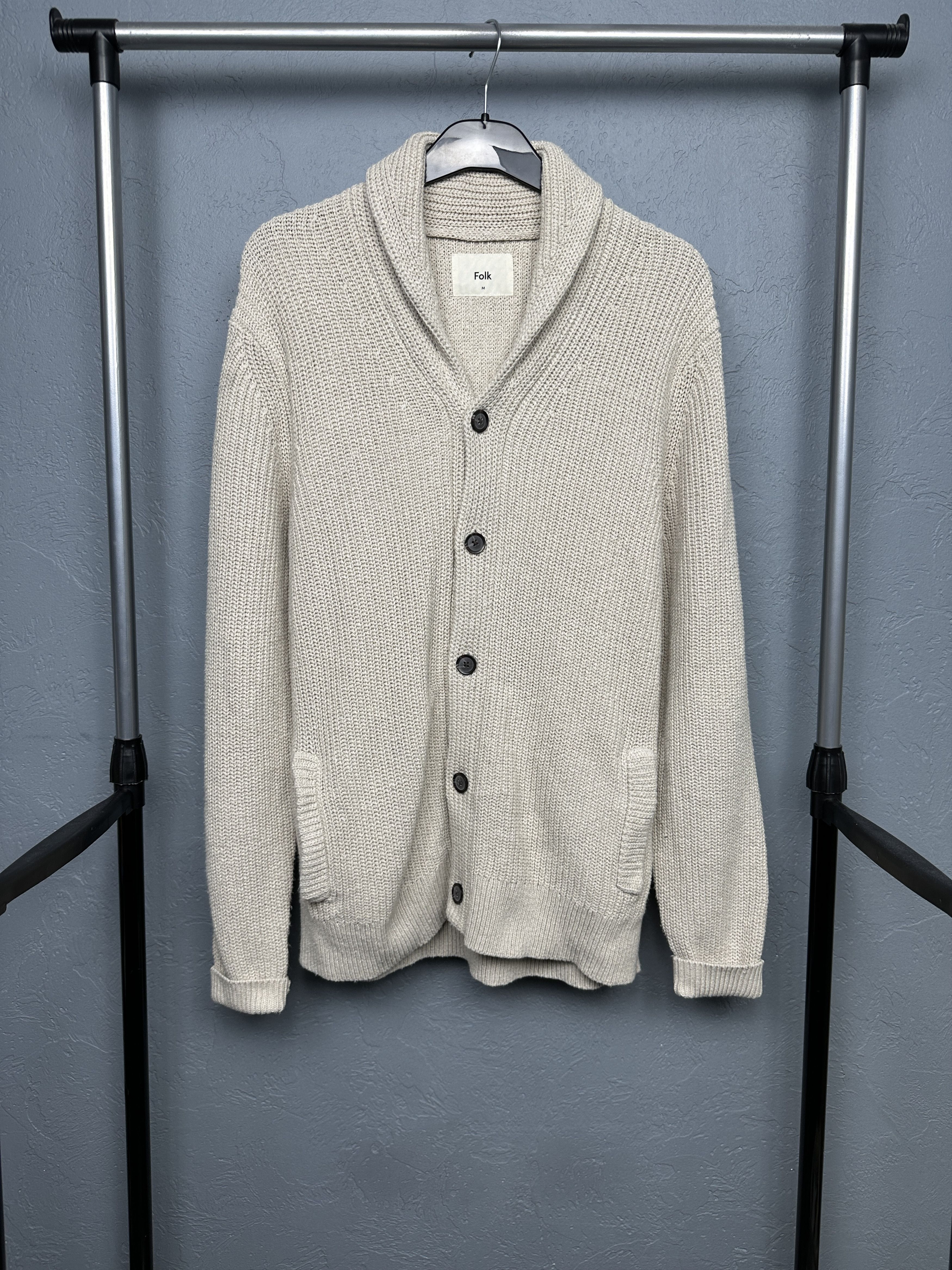 Folk Folk Mens Knit Cardigan Sweater Size US M / EU 48-50 / 2 - 1 Thumbnail