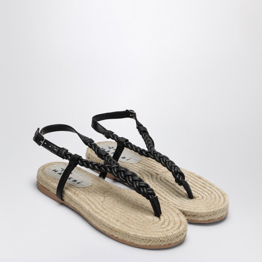 Manebi o1d2blof0824 Leather Canyon Sandal in Black Size US 8 / IT 38 - 2 Thumbnail