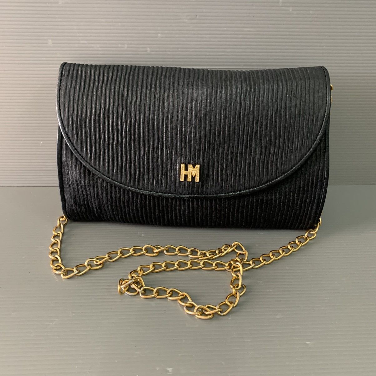 Hanae Mori 🔥‼️FAST SALE‼️🔥Authentic Hanae Mori Leather Chain Shoulder Bag Size ONE SIZE - 2 Thumbnail